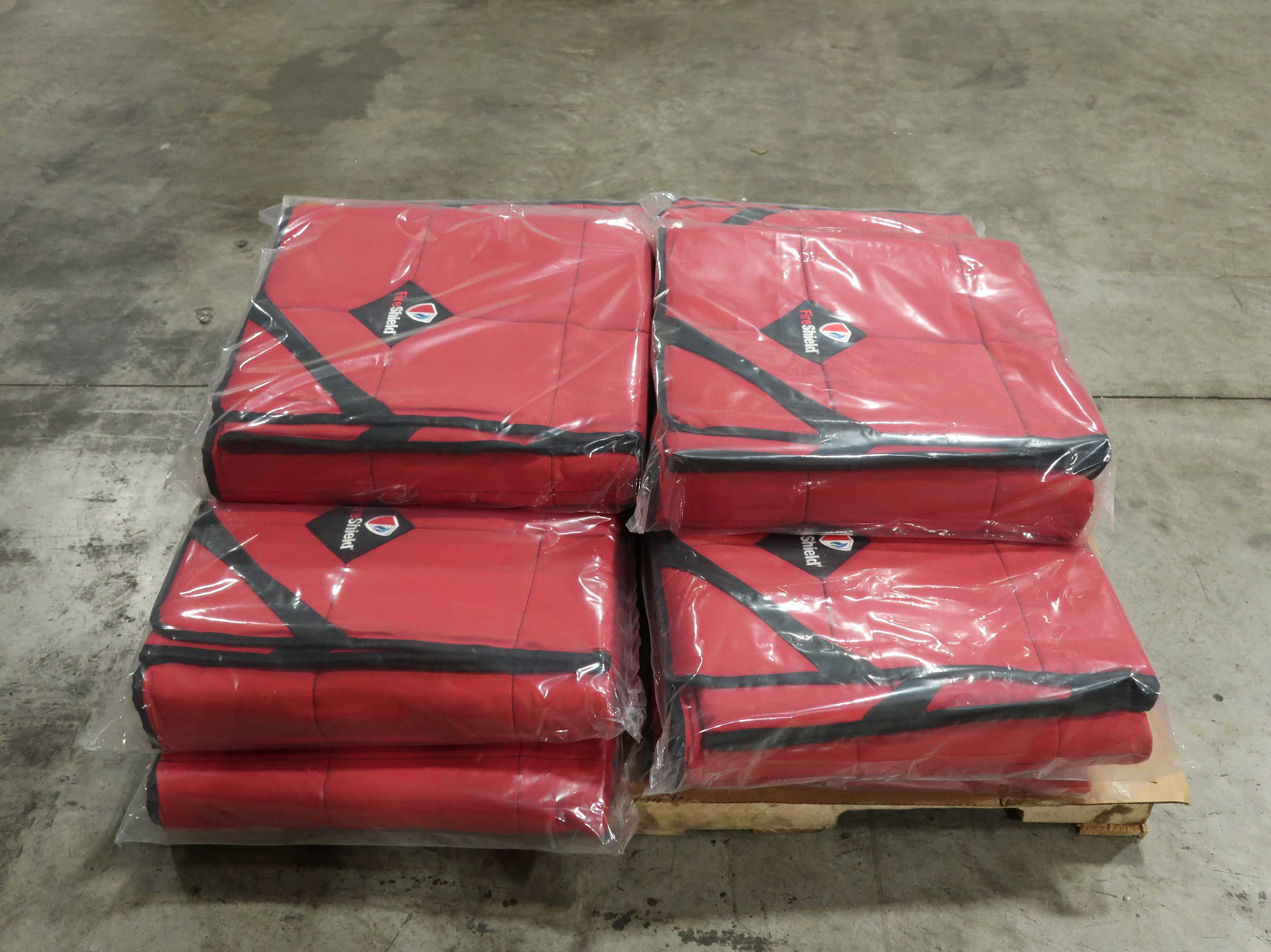 SKU 1775866 - LOT OF 10 FIRESHIELD BLANKETS - SAFETY EQUIPMENT