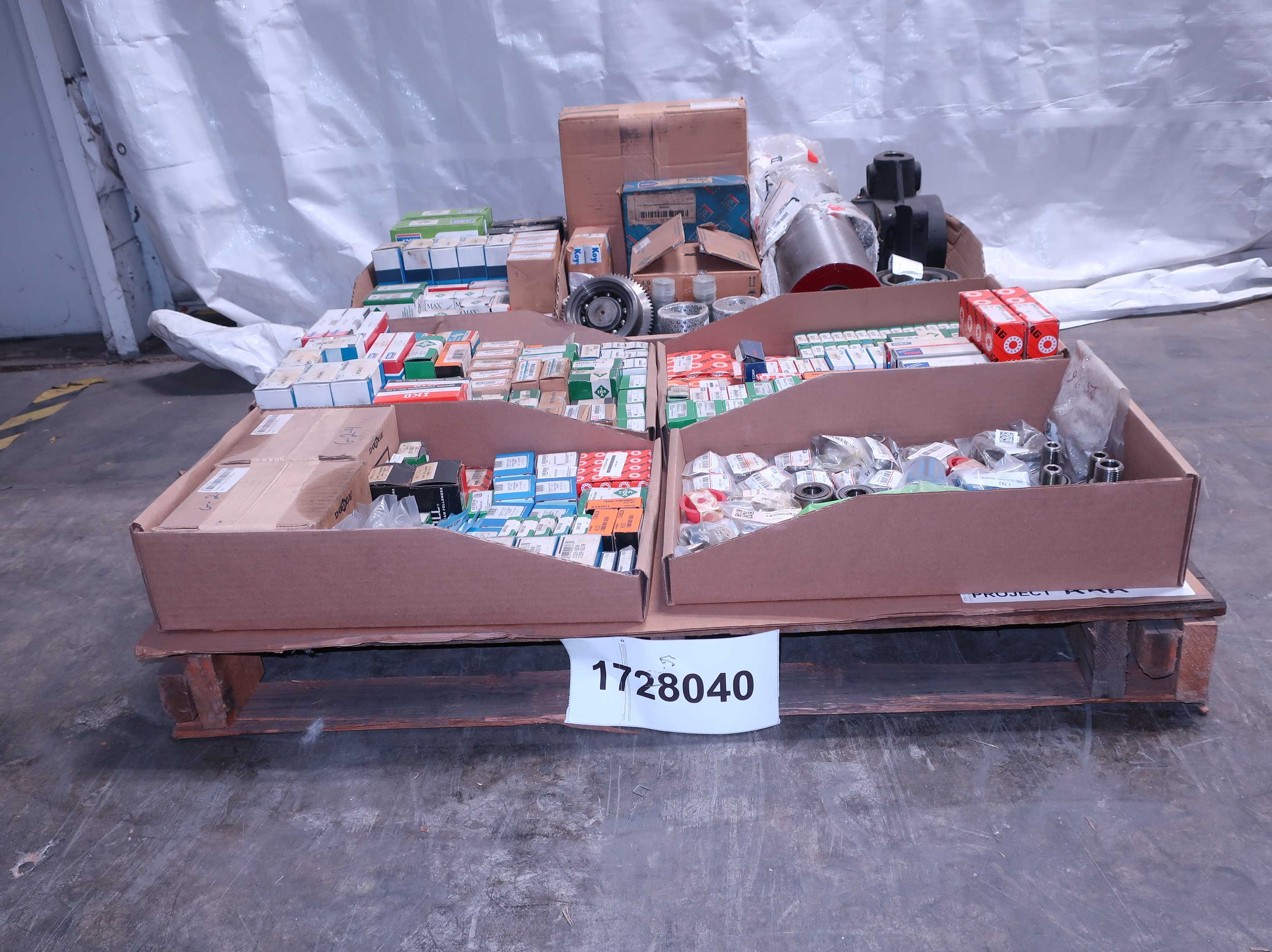 SKU 1728040 - PALLET OF ASSORTED BEARINGS AND PARTS - BEARINGS