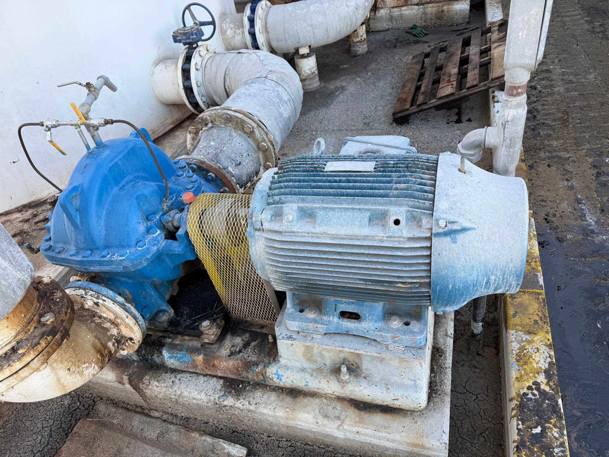 GOULDS 3410M PUMP & 100HP MOTOR ASSEMBLY - PUMP & MOTOR ASSEMBLY