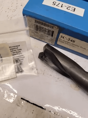 ALLIED MACHINE & ENGINEERING AMEC #2 TA INT INDEXABLE DRILL 23020H-125F, HELICAL FLUTE, 1-1/4" SHANK - MACHINE TOOLING