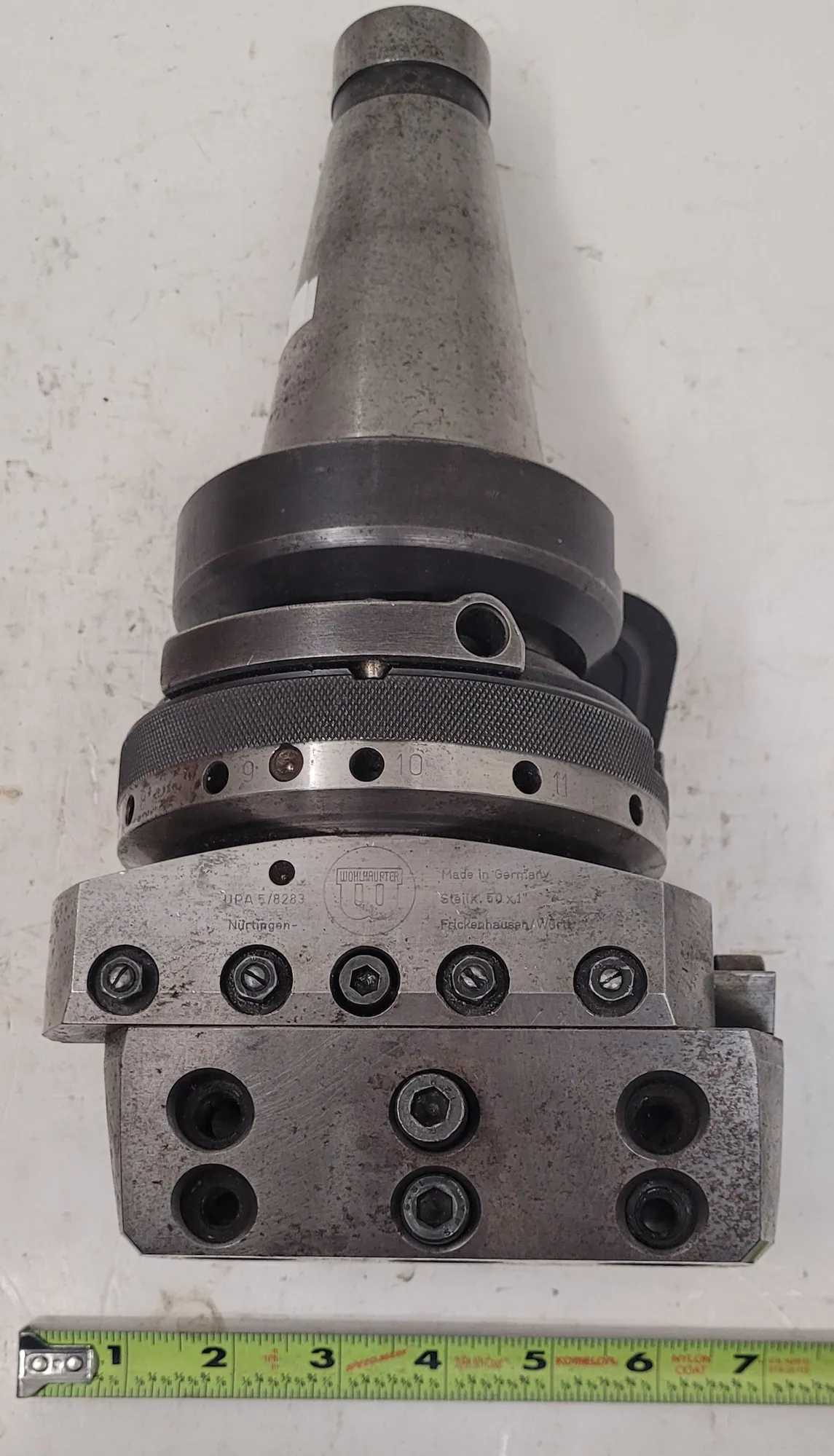 WOHLHAUPTER UPA 5 BORING HEAD WITH #50 TAPER, DIAMETER RANGE 0.000" - 24.409" - MACHINE TOOLING