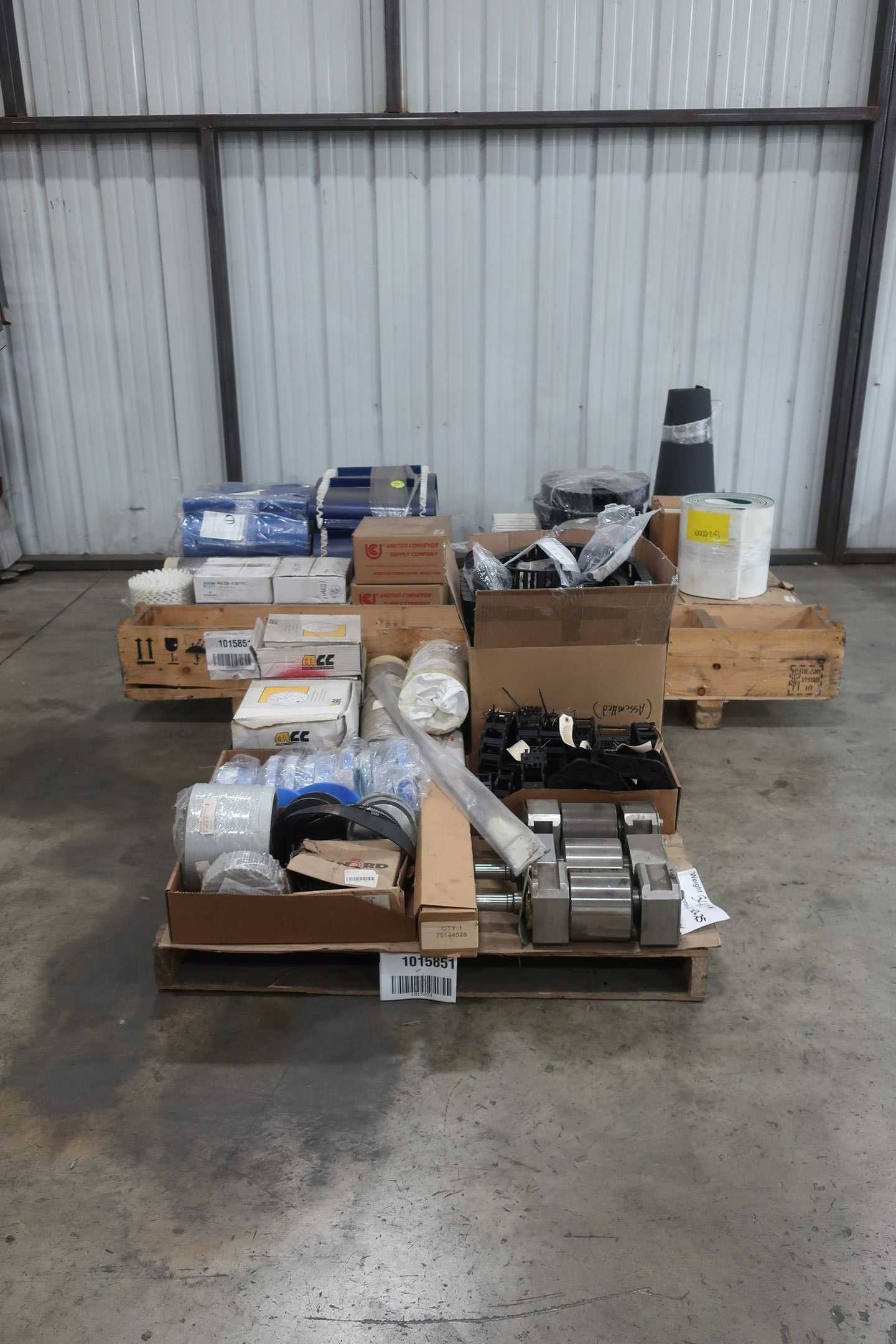 BULK QTY OF CONVEYOR PARTS AND ACCESSORIES -