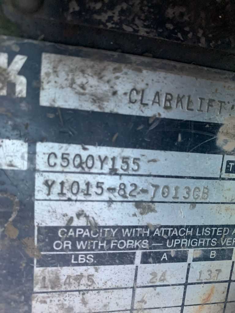 CLARK C500QY155 SIT-DOWN FORKLIFT - SIT-DOWN FORKLIFTS