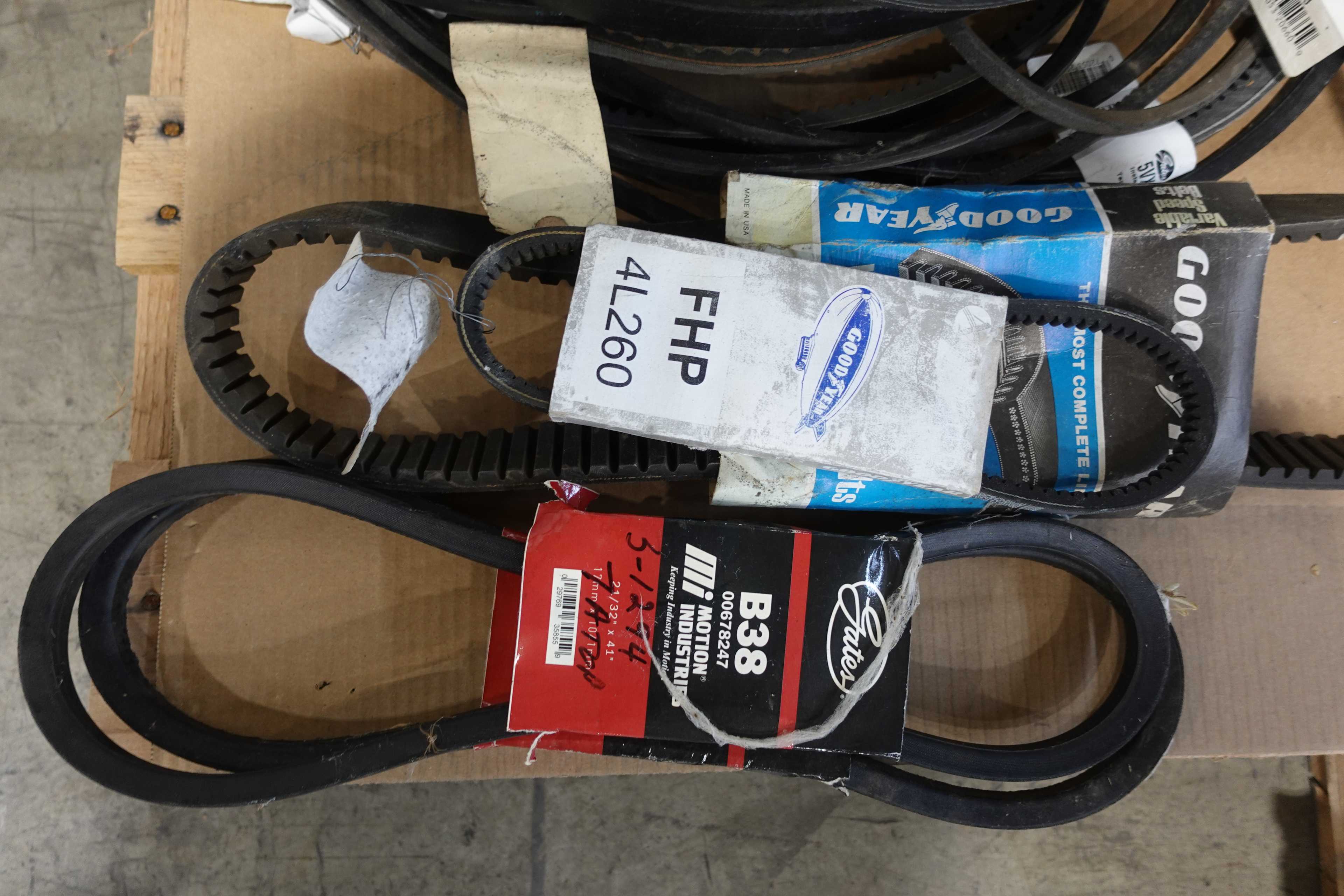 3 PALLETS OF ASSORTED V-BELTS - V-BELT