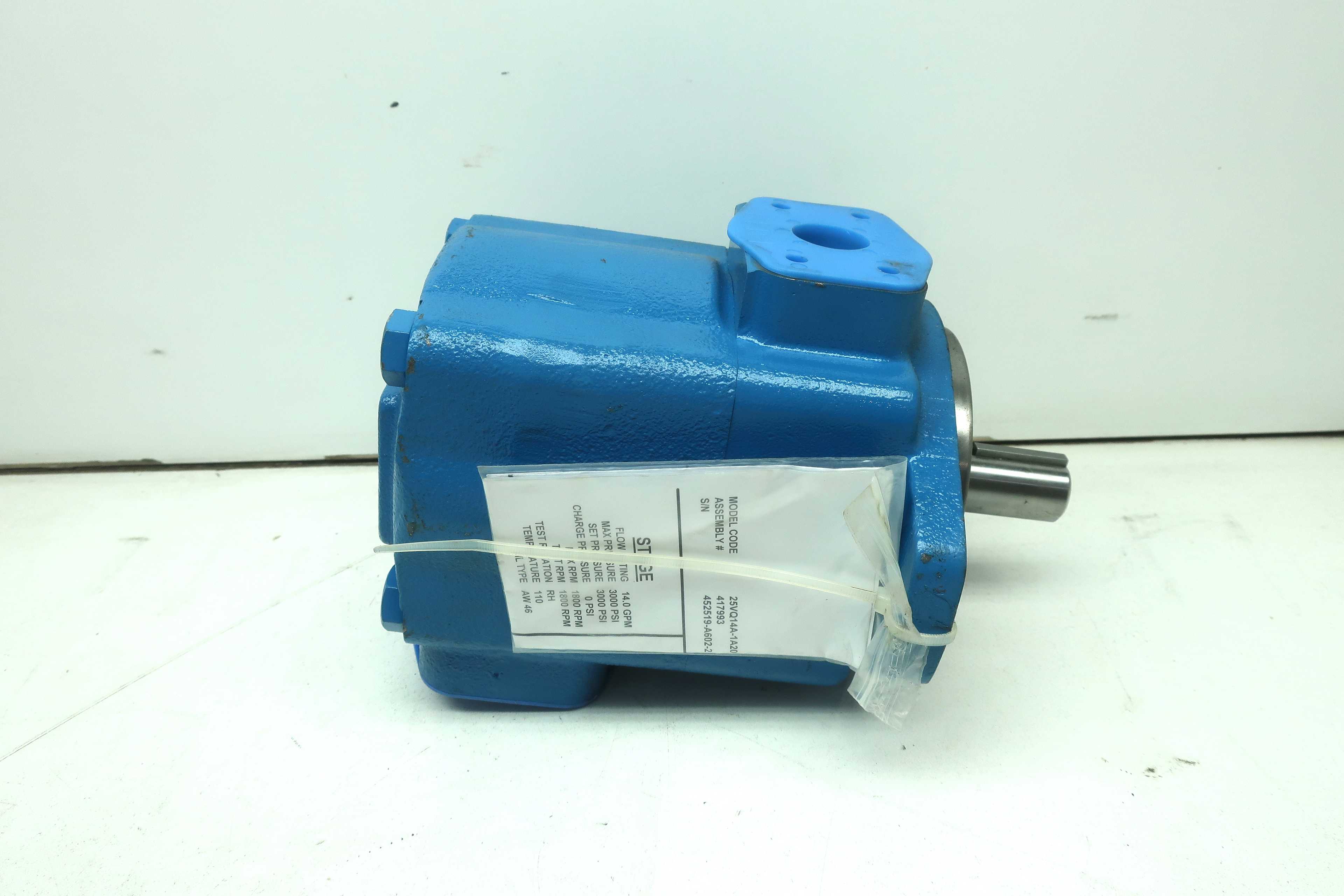 LOT OF 2 METARIS 25VQ14A-1A20 HYDRAULIC VANE PUMPS - HYDRAULIC VANE PUMP