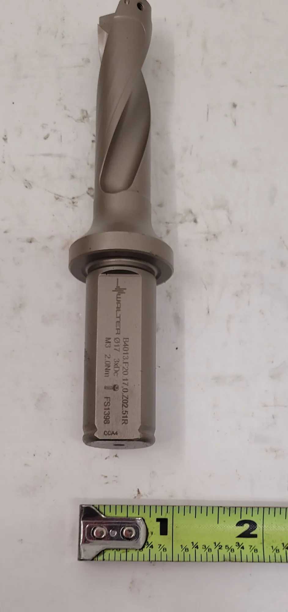 WALTER XTRA-TEC B4013.F20.17,0.Z02.51R 17MM INDEXABLE INSERT DRILL, RIGHT HAND, 2 FLUTES - MACHINE TOOLING