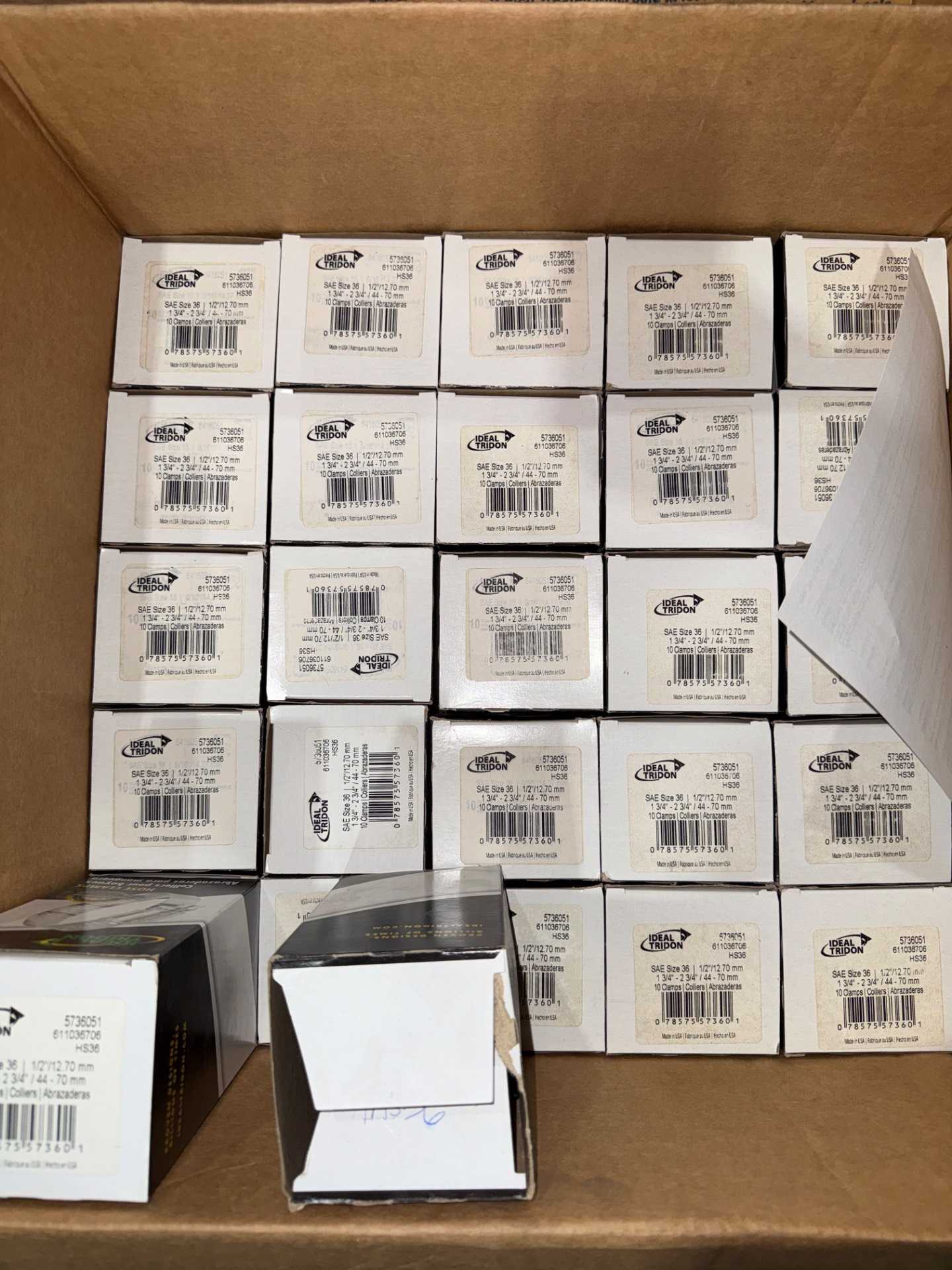 BULK LOT OF HOSE CLAMPS, SEALS AND INDUSTRIAL PARTS - INDUSTRIAL PARTS