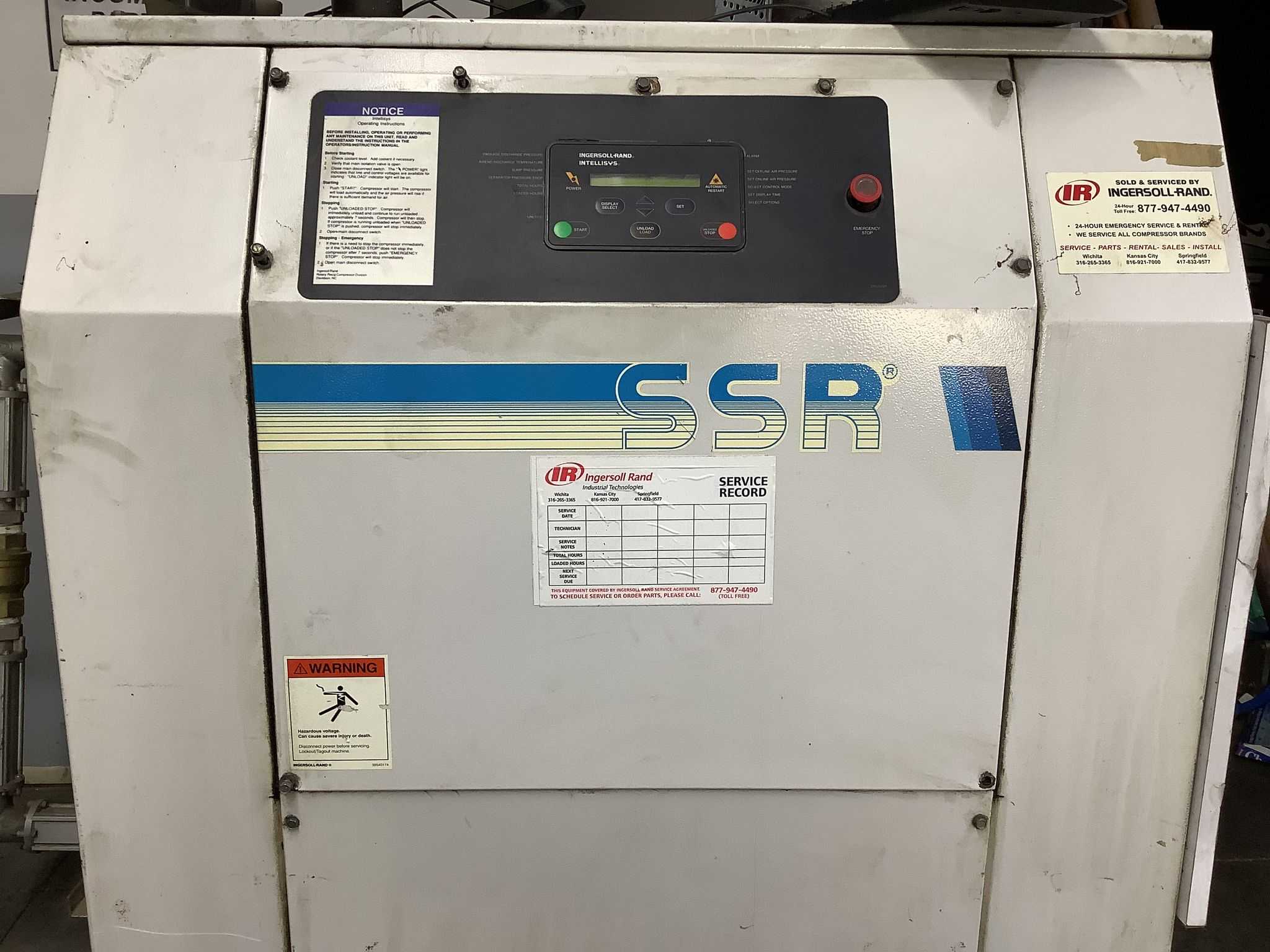 INGERSOL RAND SSR-EP30SE STATIONARY AIR COMPRESSOR - STATIONARY AIR COMPRESSOR