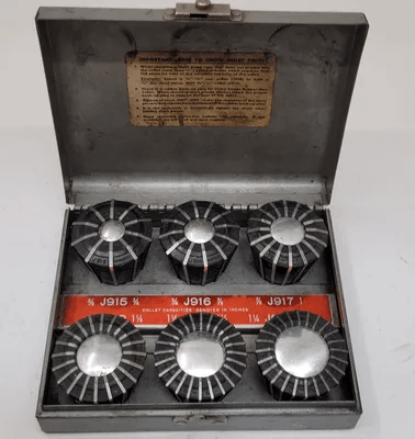 JACOBS RUBBER FLEX COLLETS SET - RANGE: 5/8IN - 1-3/8IN - MACHINE TOOLING