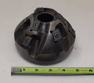 INGERSOLL SN1N-02 030D5R10 45 DEGREE CUTTER, COOLANT THROUGH, 6 FLUTES, 5" DIAMETER - MACHINE TOOLING