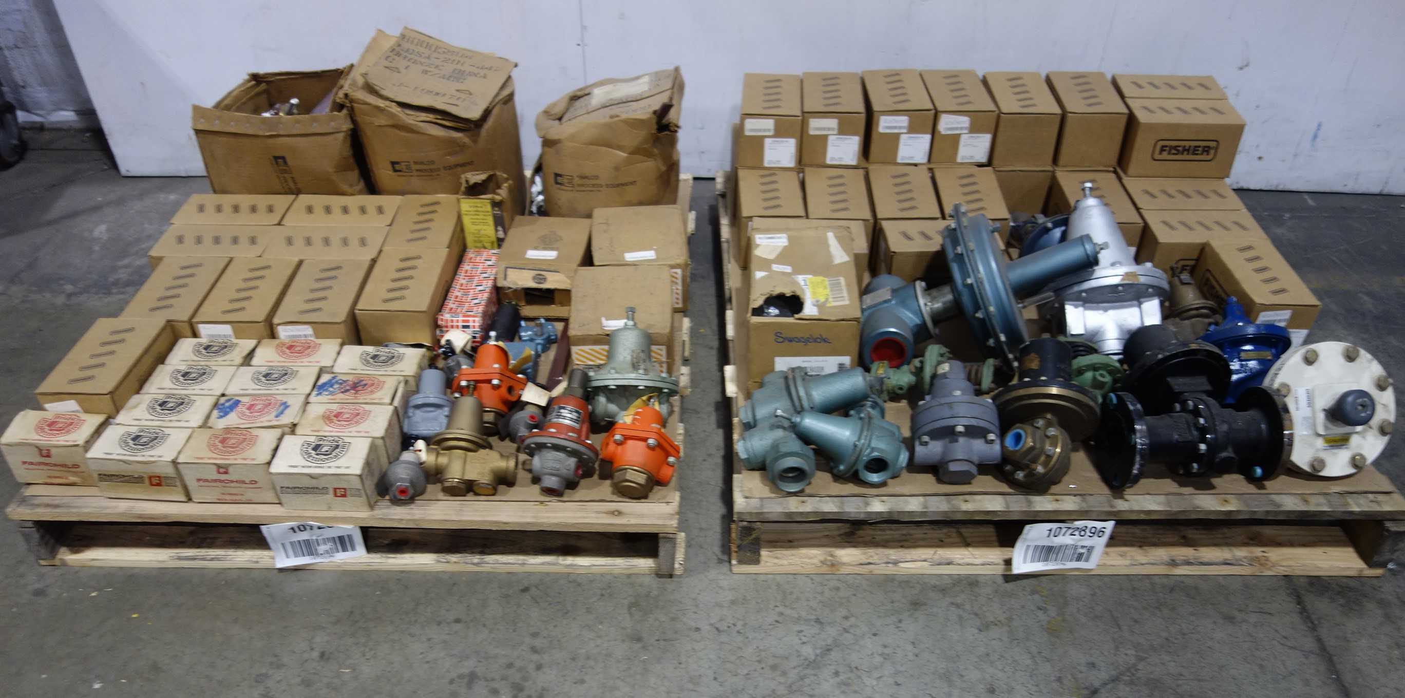 2 PALLETS OF ASSORTED REGULATOR VALVES