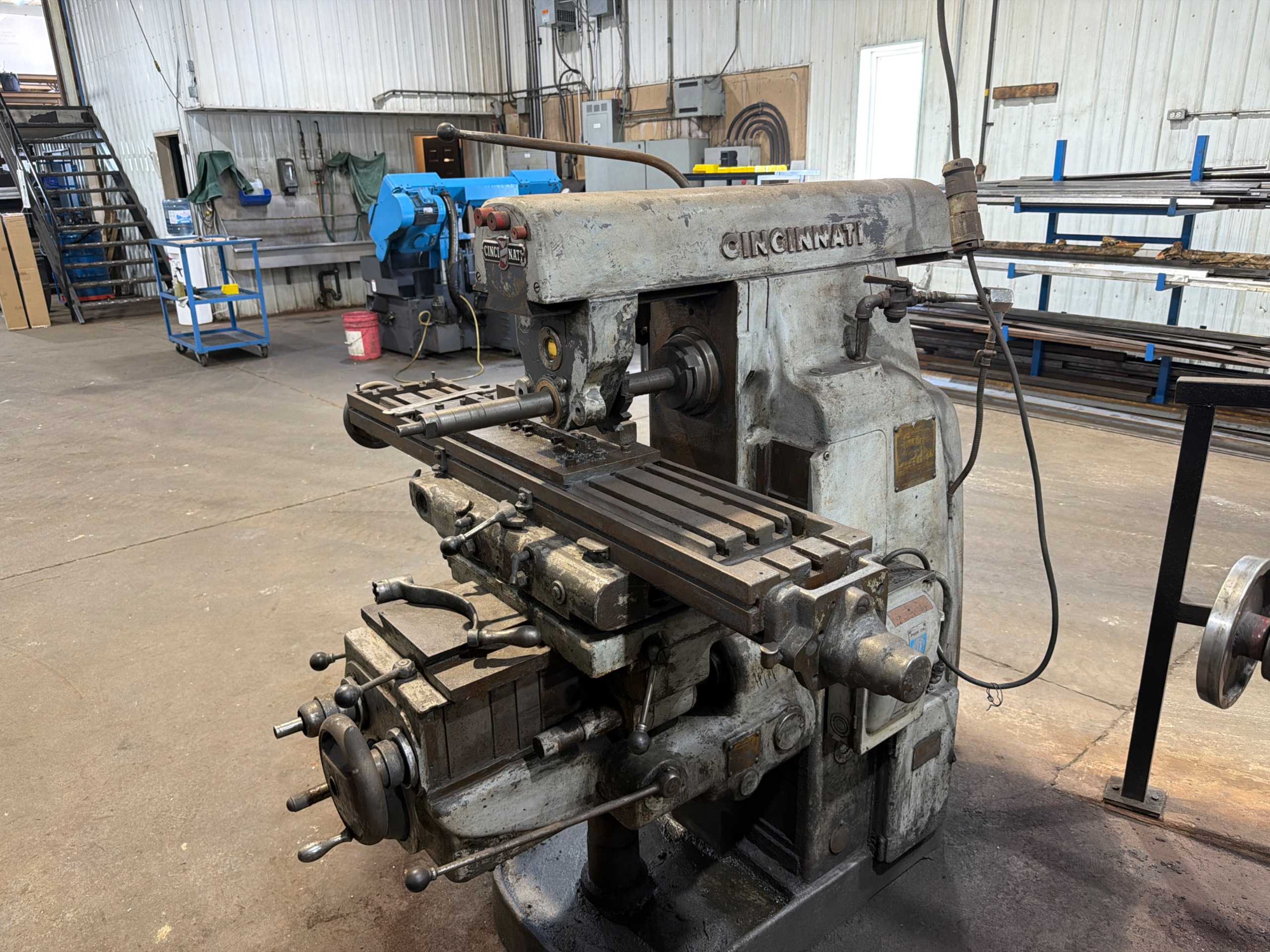 CINCINNATI NO. 2ML HORIZONTAL MILLING MACHINE, 54" X 9" TABLE, POWER FEED - HORIZONTAL MILLING MACHINES