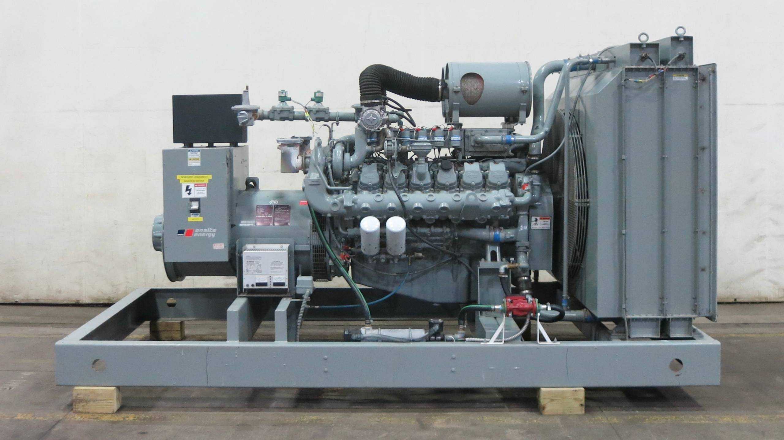 MTU 400RDC6N 400 KW NATURAL GAS/PROPANE GENERATOR, 172 HRS, YR 2009 - STANDBY POWER GENERATOR