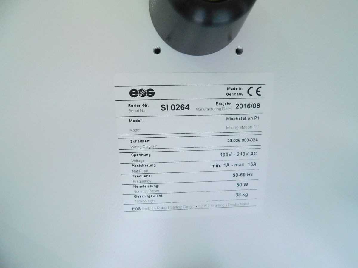 EOS P1 MIXING STATION - LAB & SCIENTIFIC
