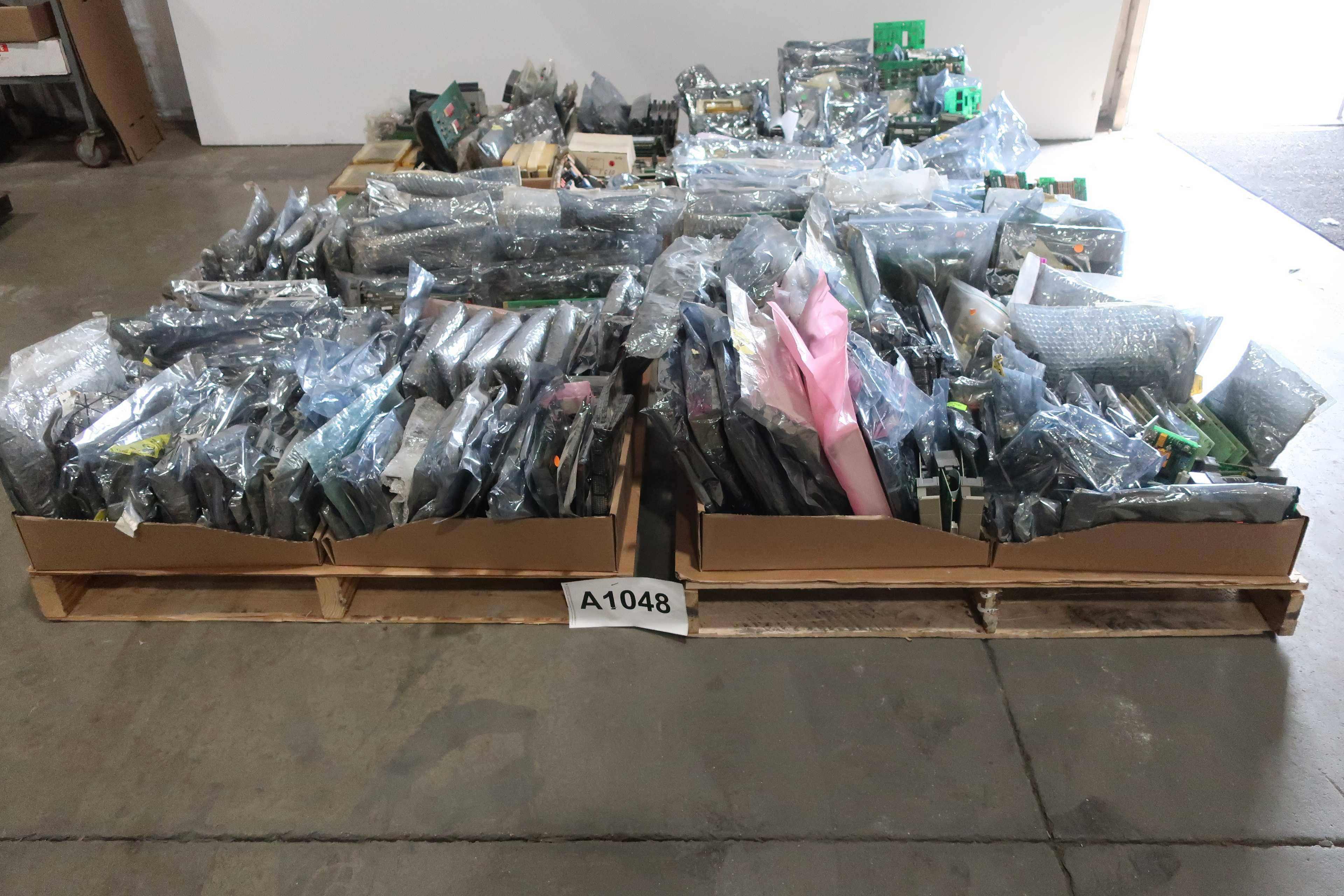 4 PALLETS OF ASSORTED PCB CIRCUIT BOARDS - PCB CIRCUIT BOARDS