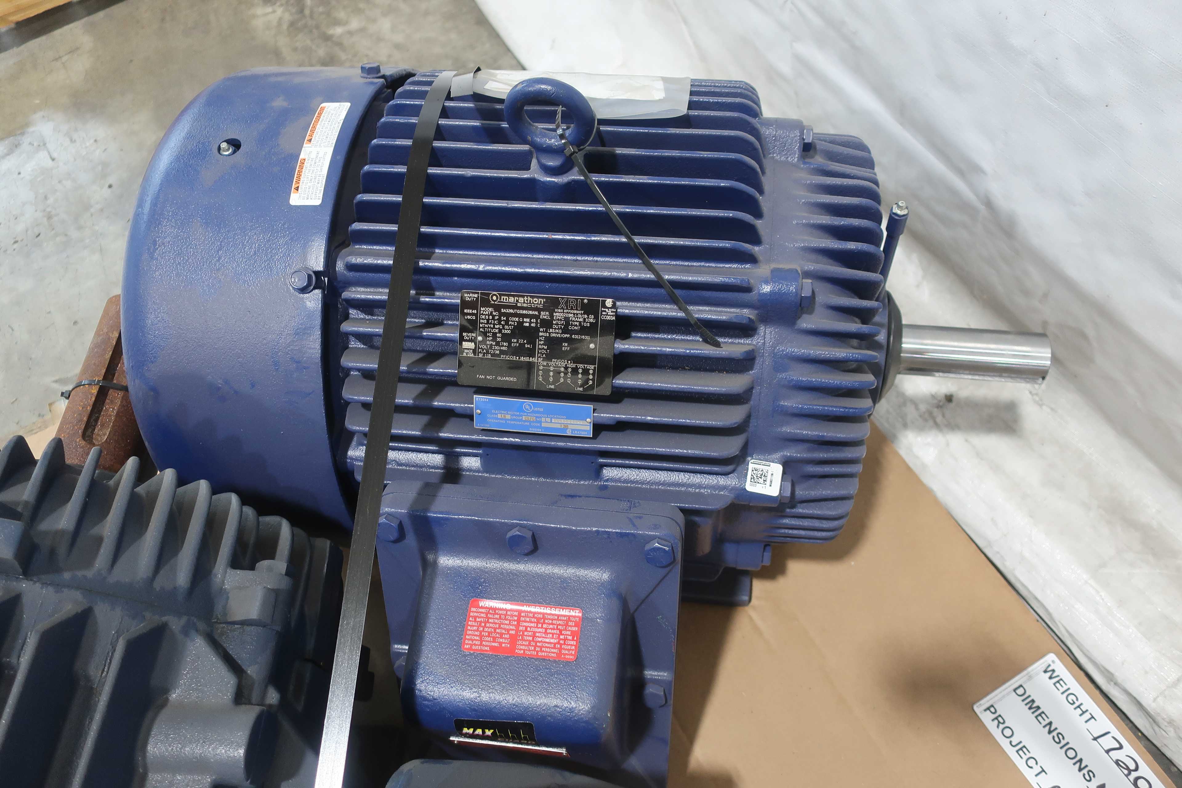 LOT OF 2 MARATHON AC MOTORS - AC MOTOR