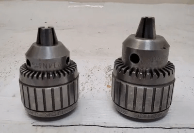JACOBS BALL BEARING DRILL CHUCK SET (NO 16 1/8-5/8" CAP & NO 14 0-1/2" CAP) - MACHINE TOOLING