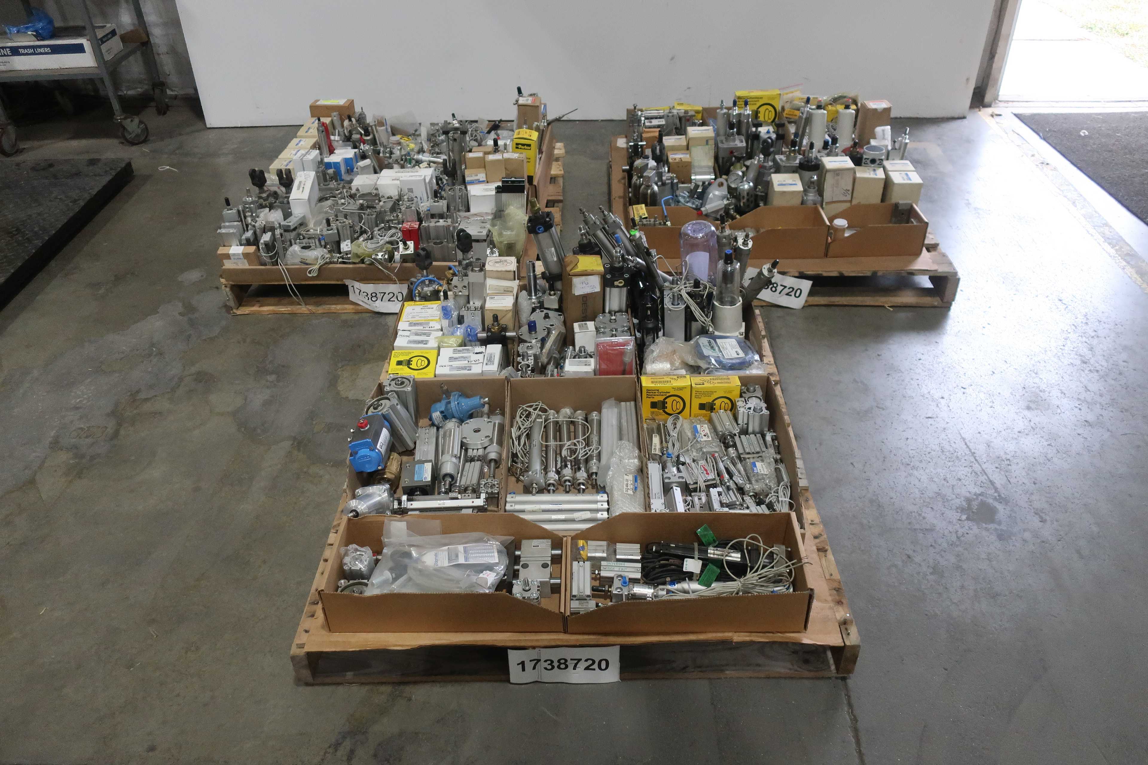 SKU 1738720 - 3 PALLETS OF ASSORTED PNEUMATIC - PNEUMATIC PARTS