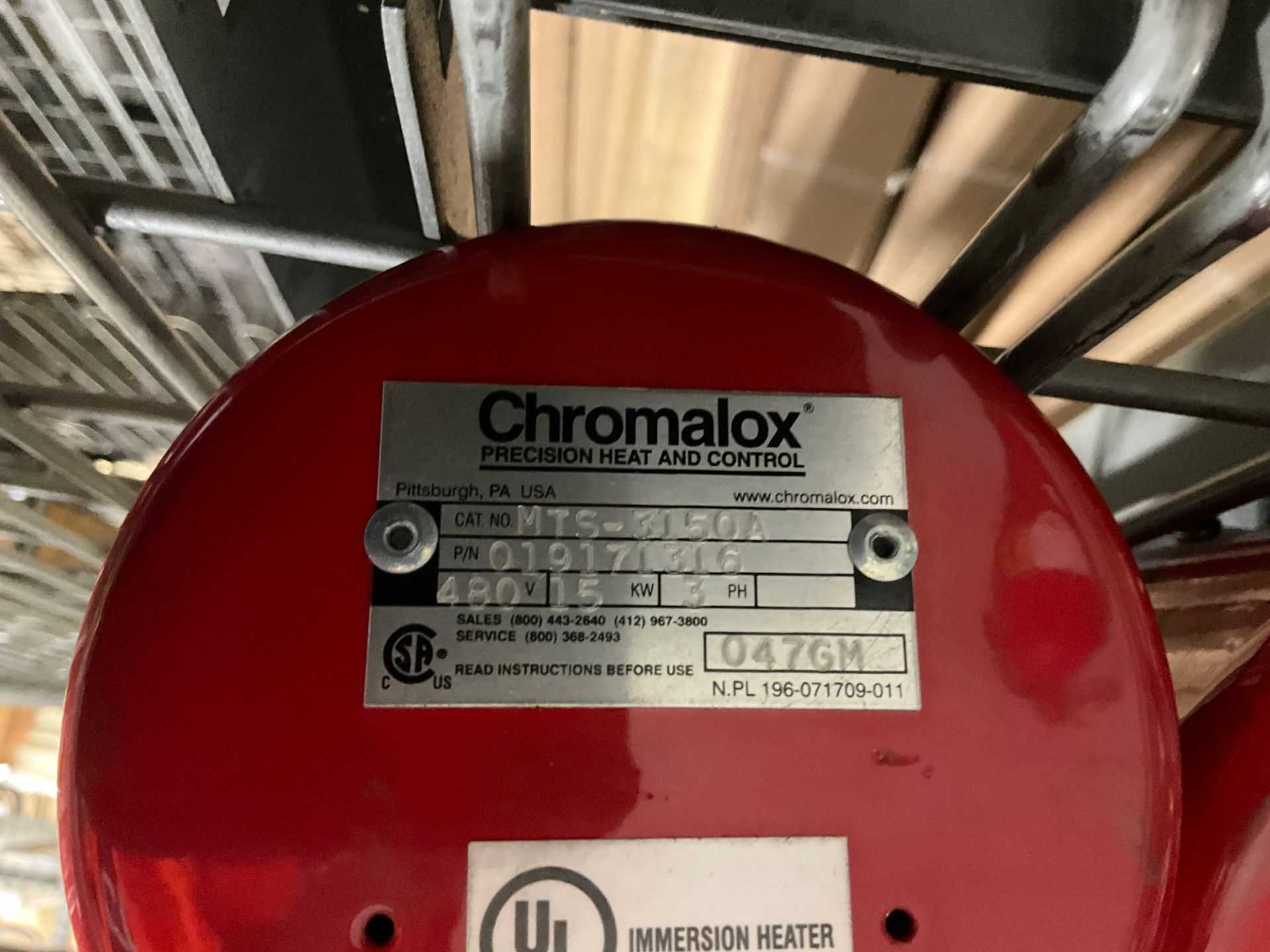 QTY 2 CHROMALOX - MTS3150A, ARMT-230572 IMPRESSION HEATERS - IMMERSION HEATER