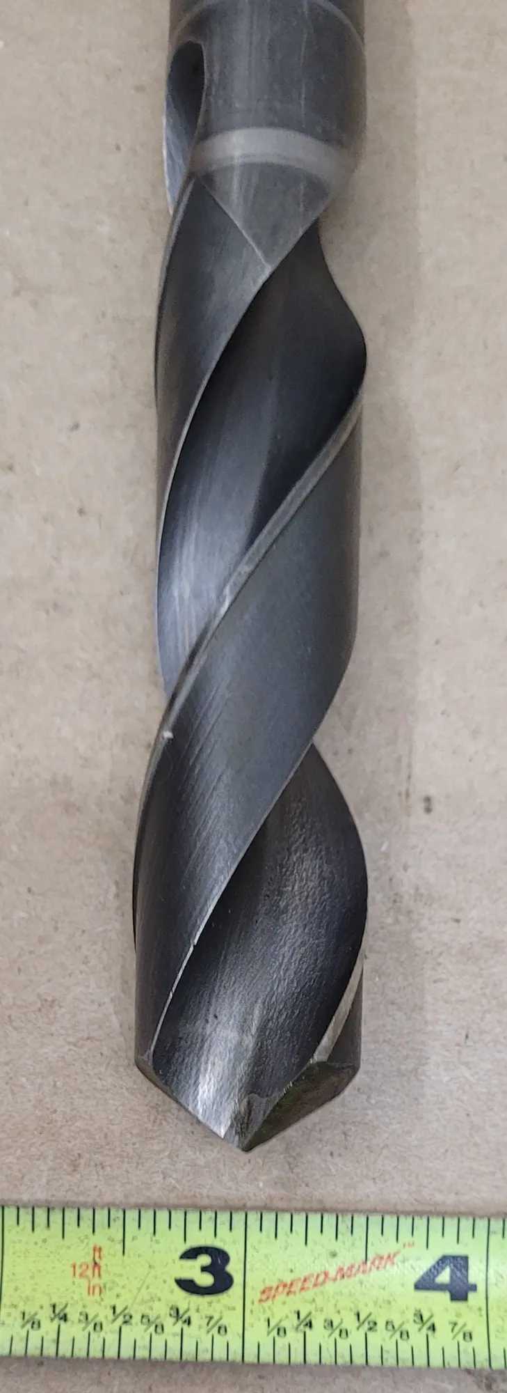 SKF 1-INCH HSS TWIST DRILL, 3MT MORSE TAPER, 10" OAL, 5" FLUTE LENGTH, 4.5" SHANK - MACHINE TOOLING