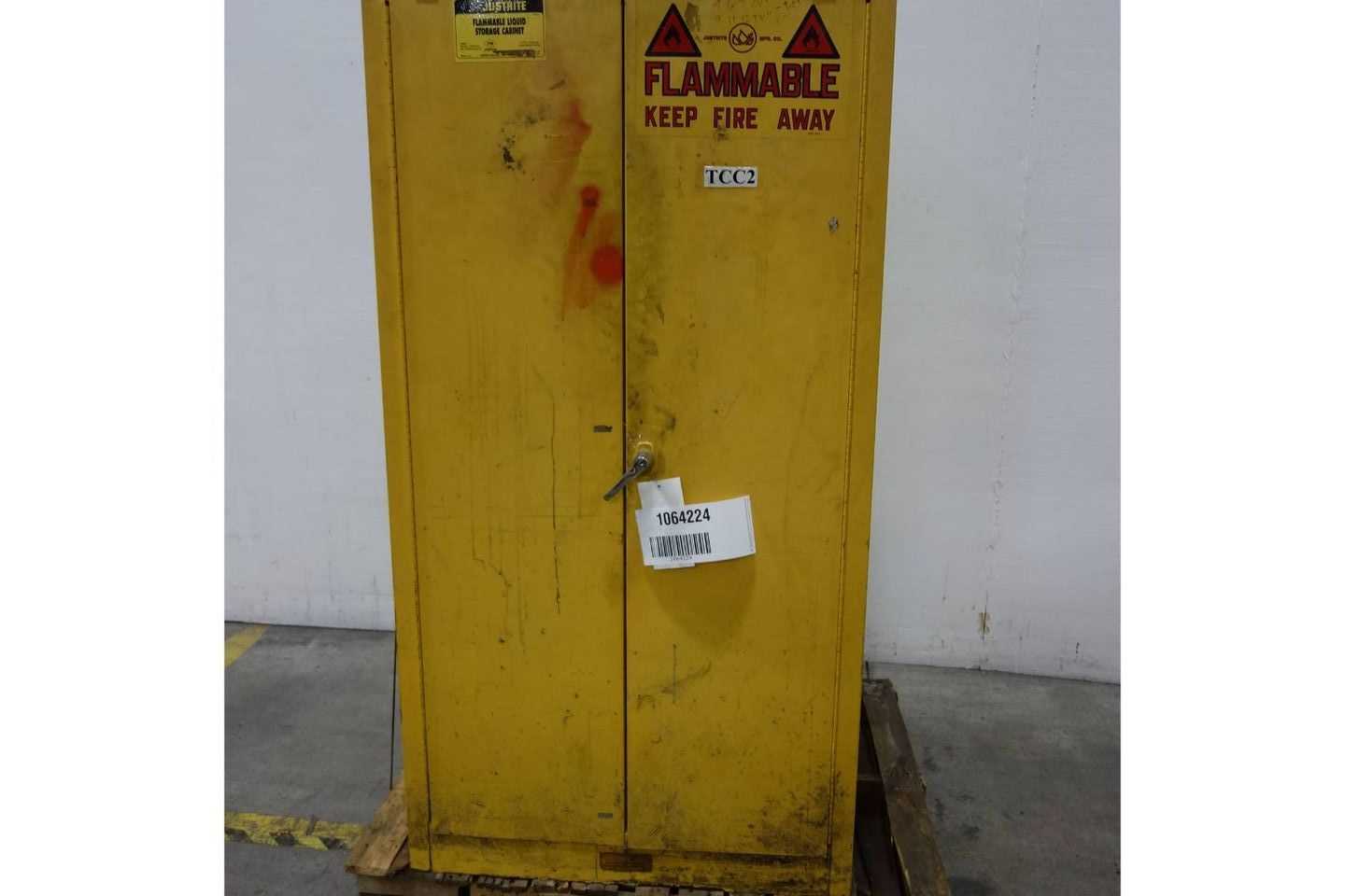 JUSTRITE FIRE CABINET - FLAME PROOF STORAGE CABINET