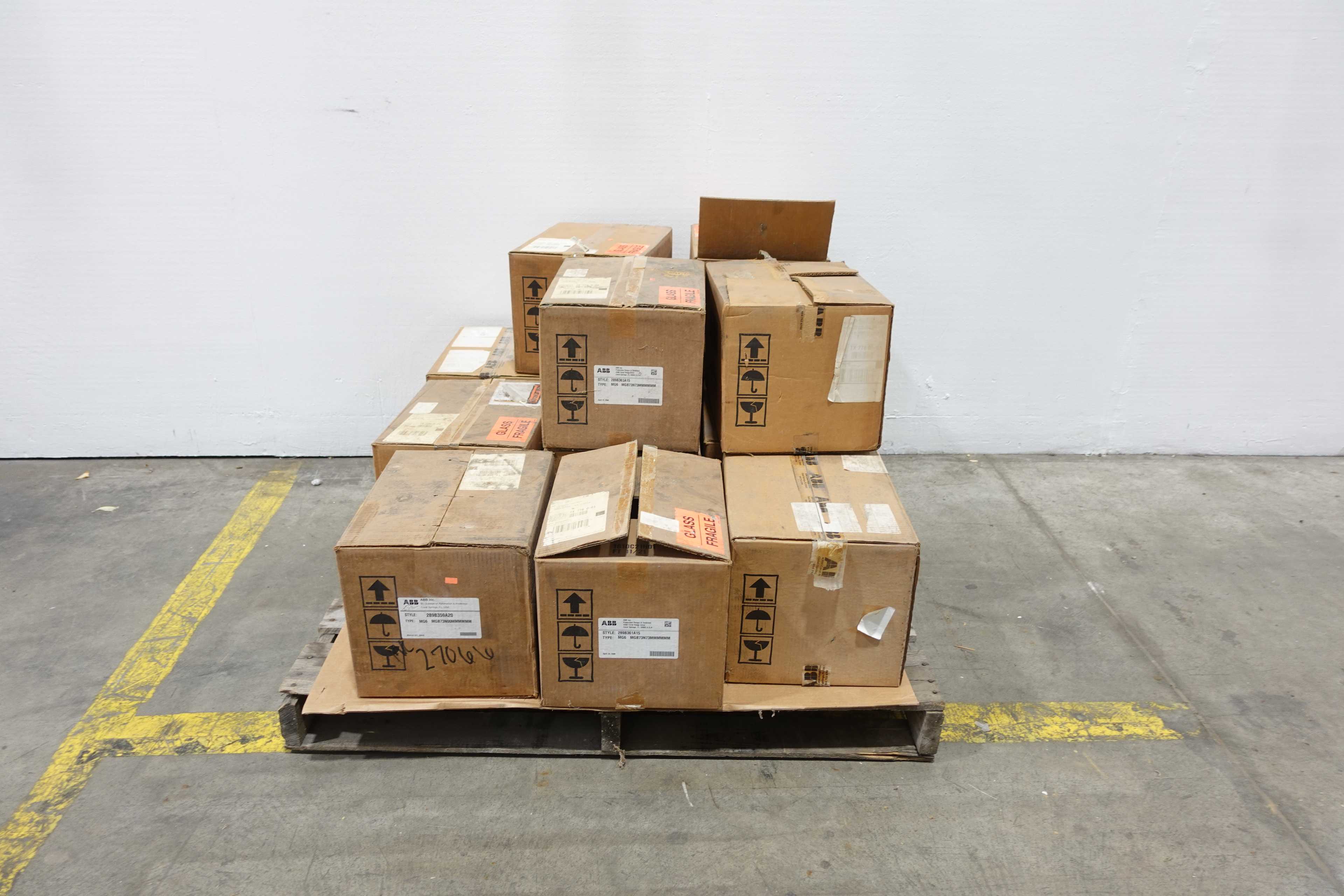 PALLET OF ABB RELAYS, 289B359A20, 289B361A15