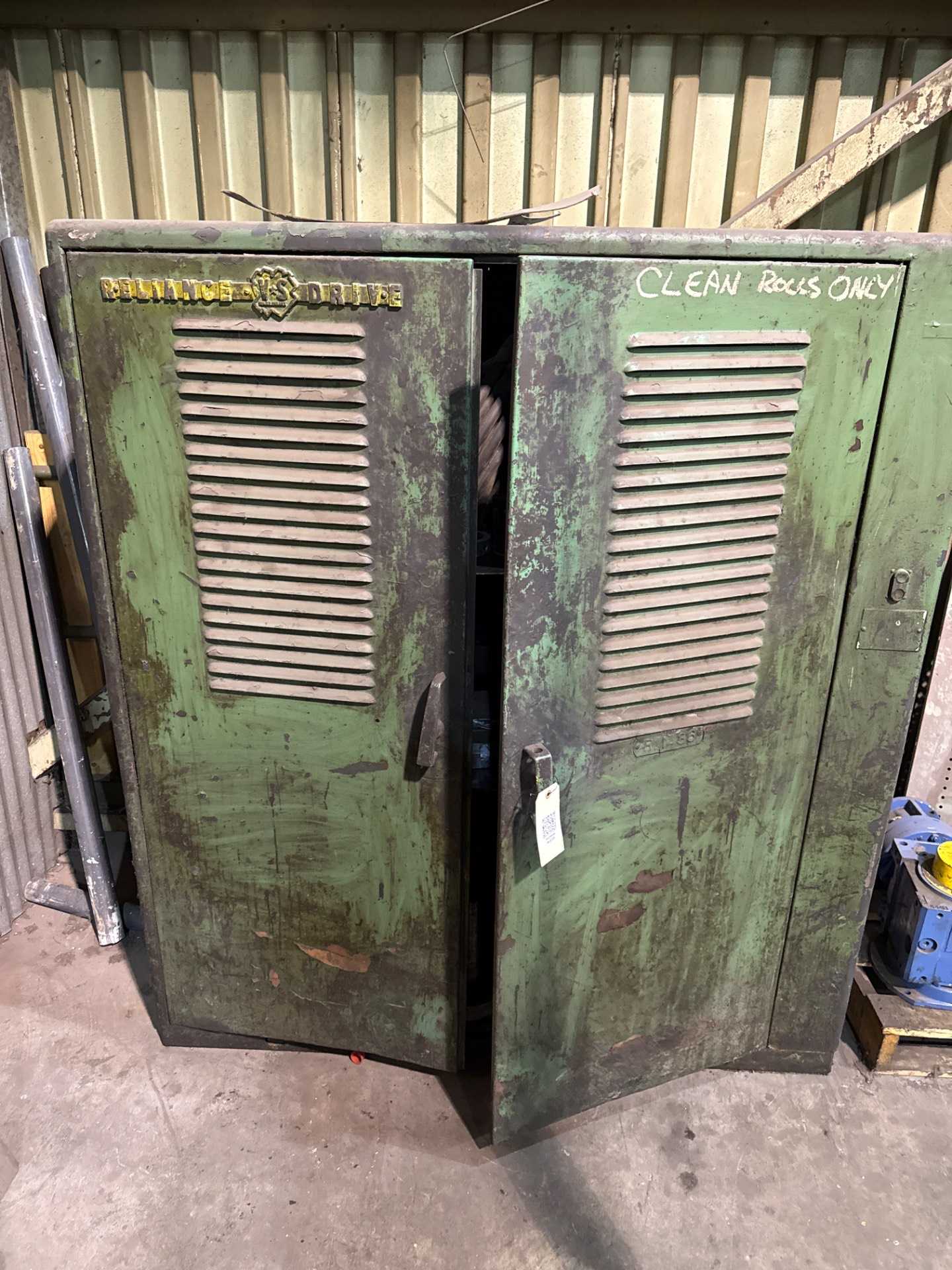STORAGE CABINET WITH RIGGING TOOLS - FREE STANDING STORAGE CABINET