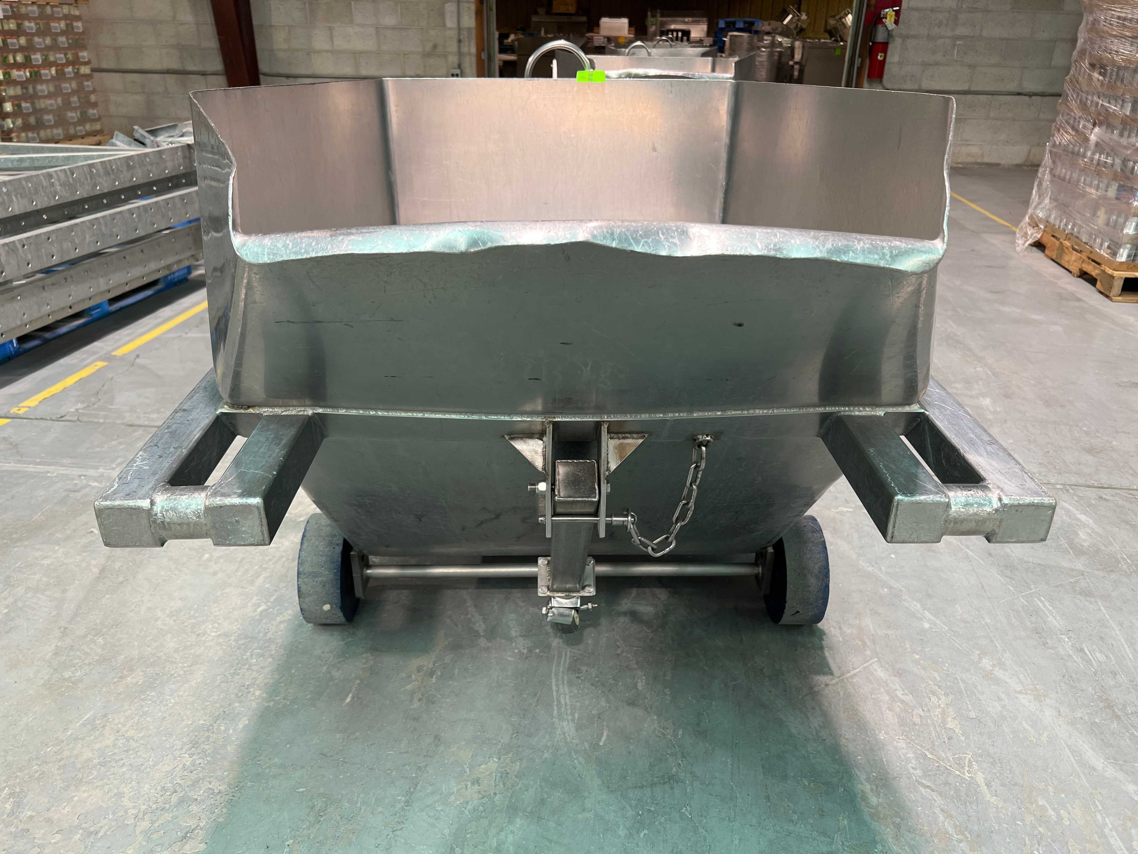 Stainless Steel Dump Cart Hopper - ROLLING CARTS