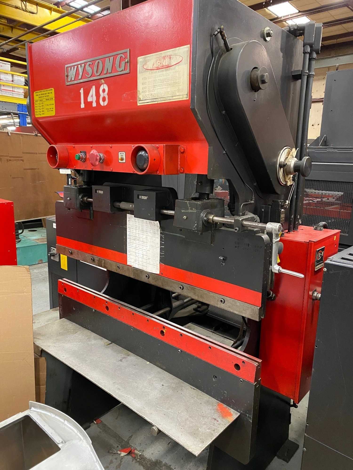 WYSONG H-2052 PRESS BRAKES, 20 TON CAPACITY, 52 IN LENGTH, 2.5 IN STROKE, 5 HP POWER - PRESS BRAKES