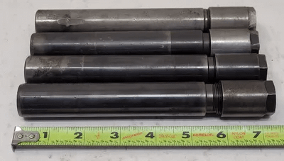 KENNAMETAL COLLET EXTENSION CHUCK DA100, 25.4MM BORE, 185.74MM LENGTH, SET OF 4 - MACHINE TOOLING