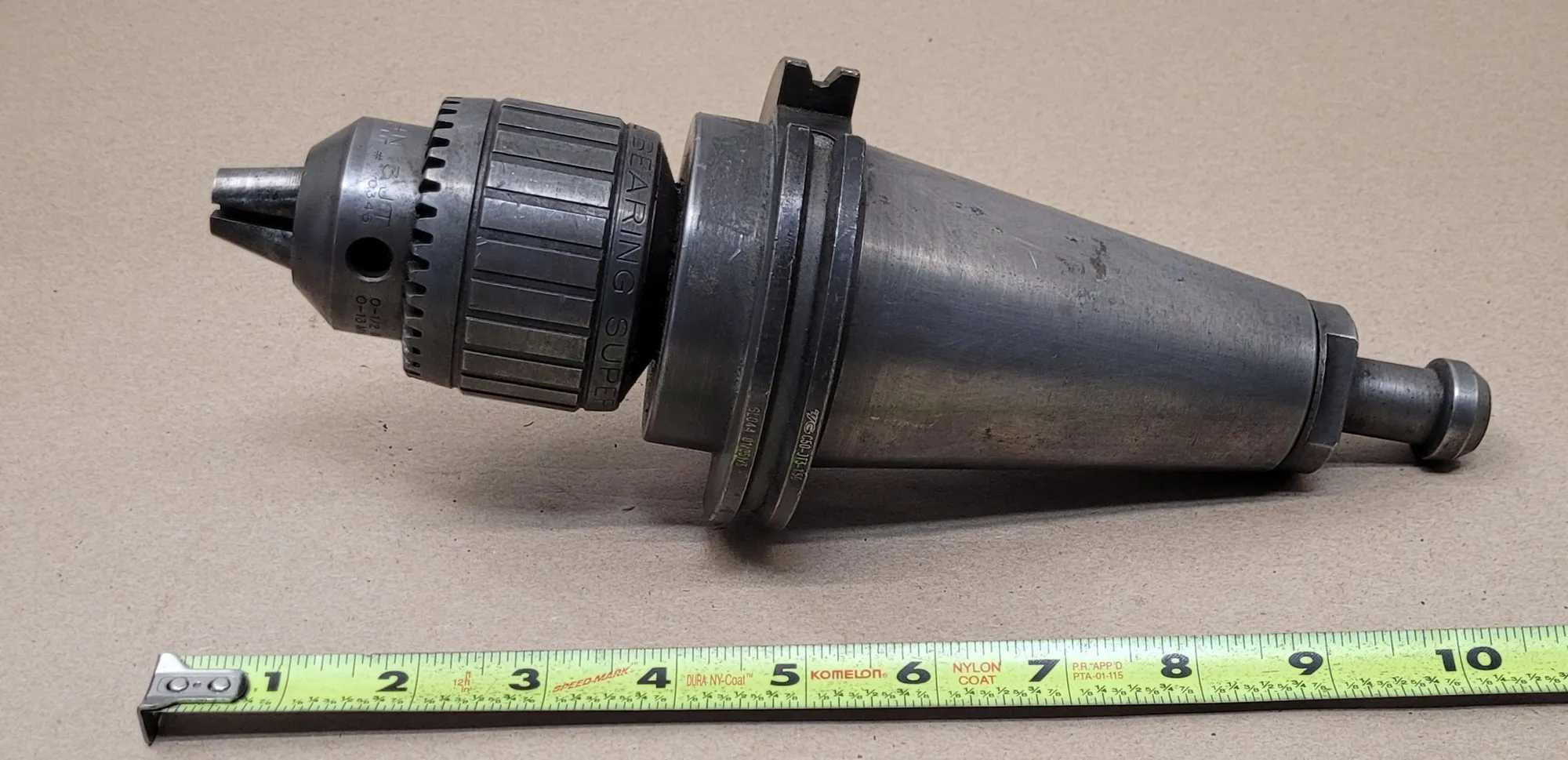 JACOBS 14N BALL BEARING SUPER CHUCK 3JT CAT 50 0-1/2 IN 0-13 MM K3 KEY - MACHINE TOOLING