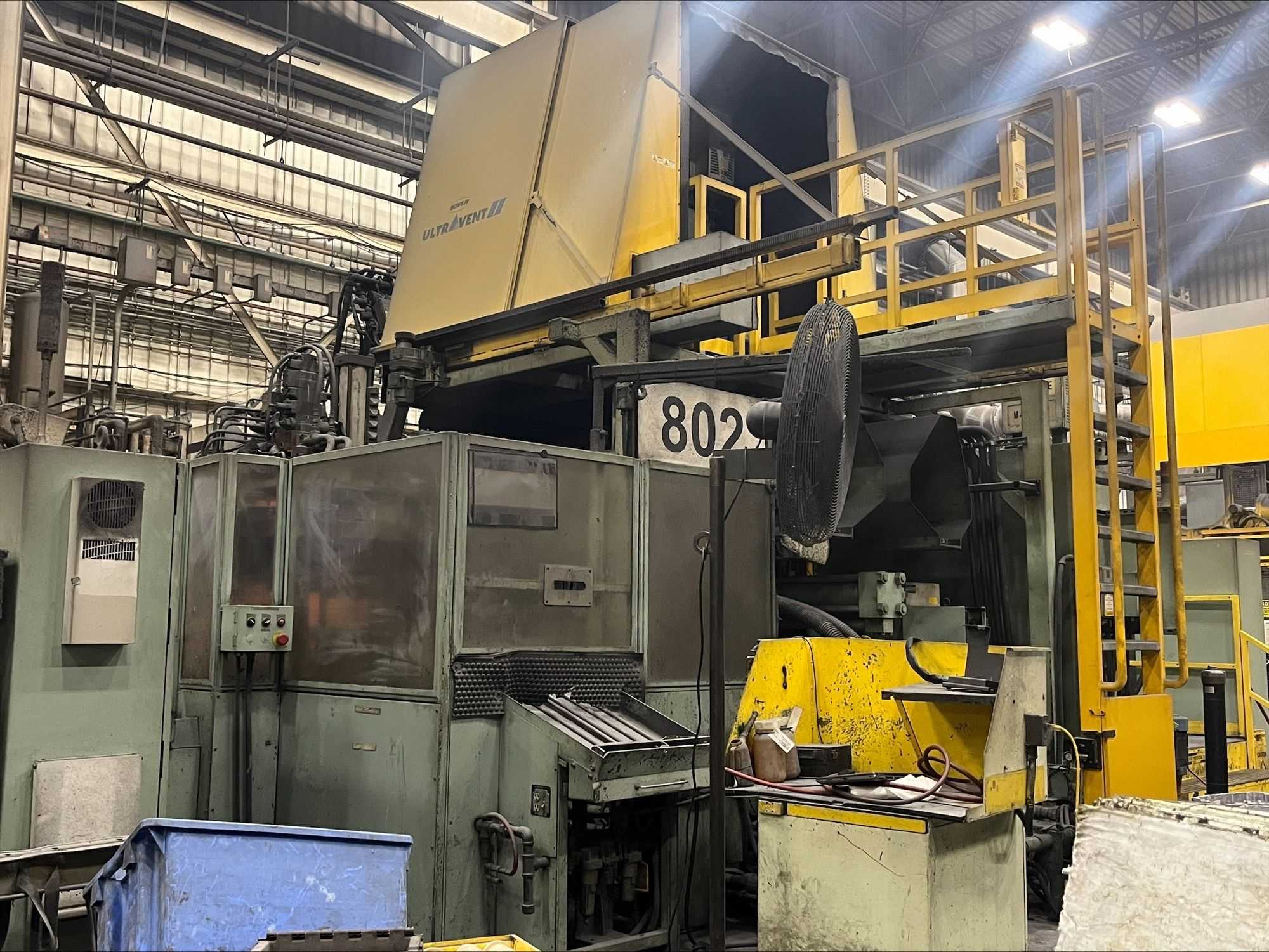 2005 TOSHIBA DC800J-MS HIGH PRESSSURE 800 TON DIE CASTING MACHINE - DIE CASTING MACHINES