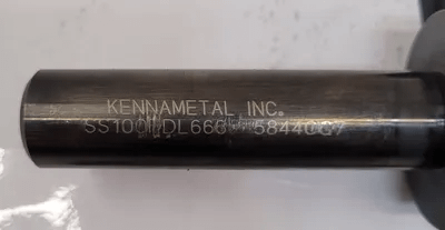 KENNAMETAL COLLET HOLDER SS100RDL666, 1" SHANK, 4" L, .975" ID HEAD, 6.5" OVERALL LENGTH - MACHINE TOOLING