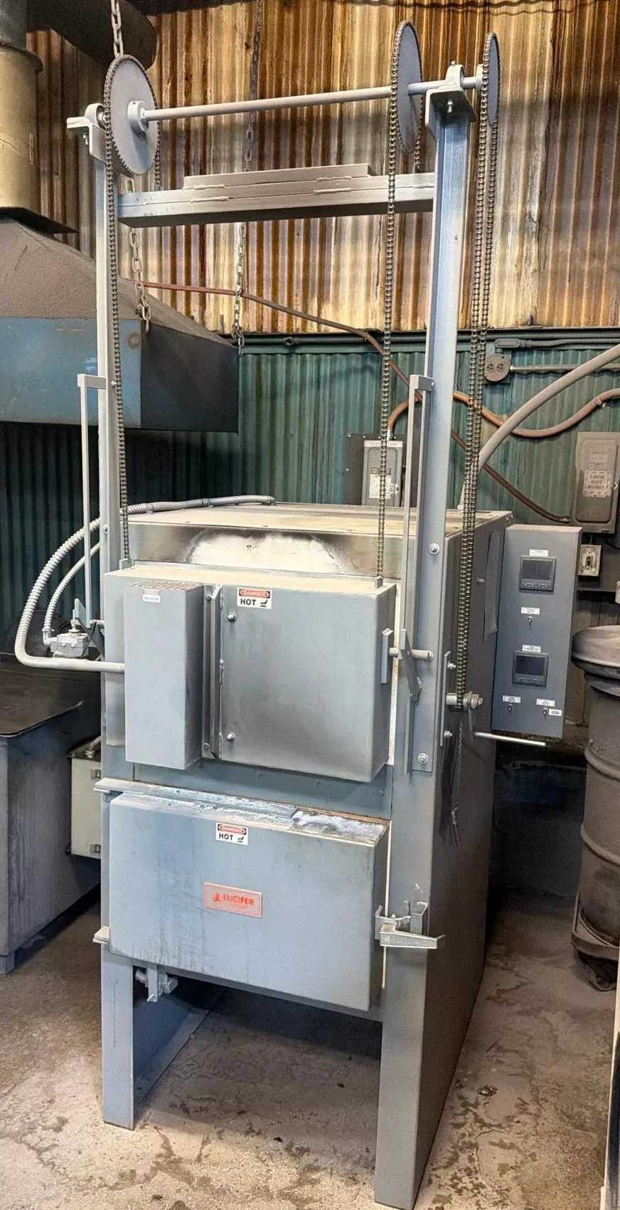 2023 LUCIFER FURNACES HL82-M24 HEAT TREAT FURNACE, 2300/1200F, 12"X12"X24", 26 KW, 230V 3PH - TEMPERING FURNACE