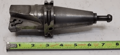 CARBOLOY END MILL TOOL HOLDER, CAT 40 TAPER, OAL 7-3/8IN, WIDTH 2 INCHES - MACHINE TOOLING