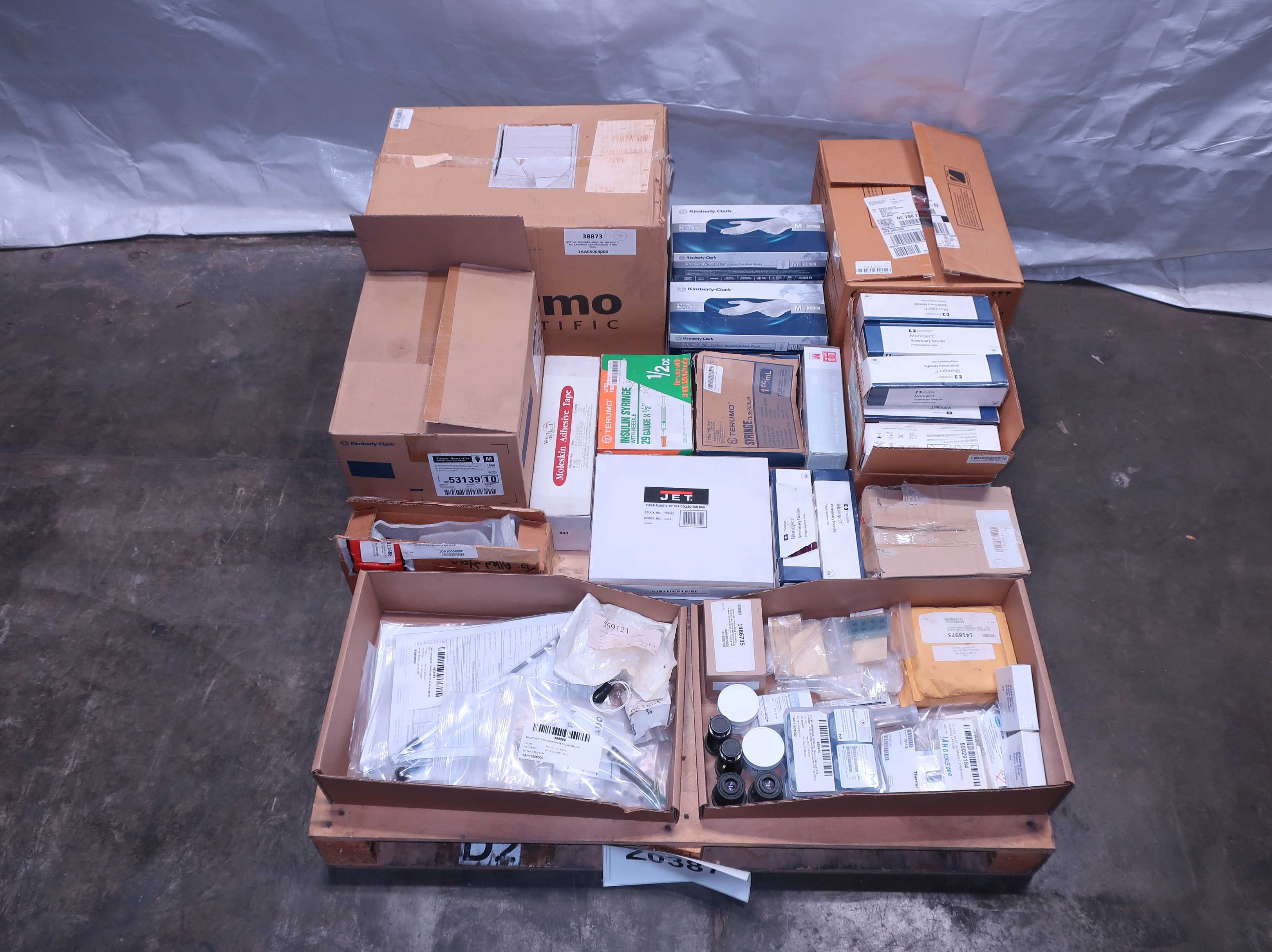 PALLET OF ASSORTED HEALTH SUPPLIES - SAFETY EQUIPMENT