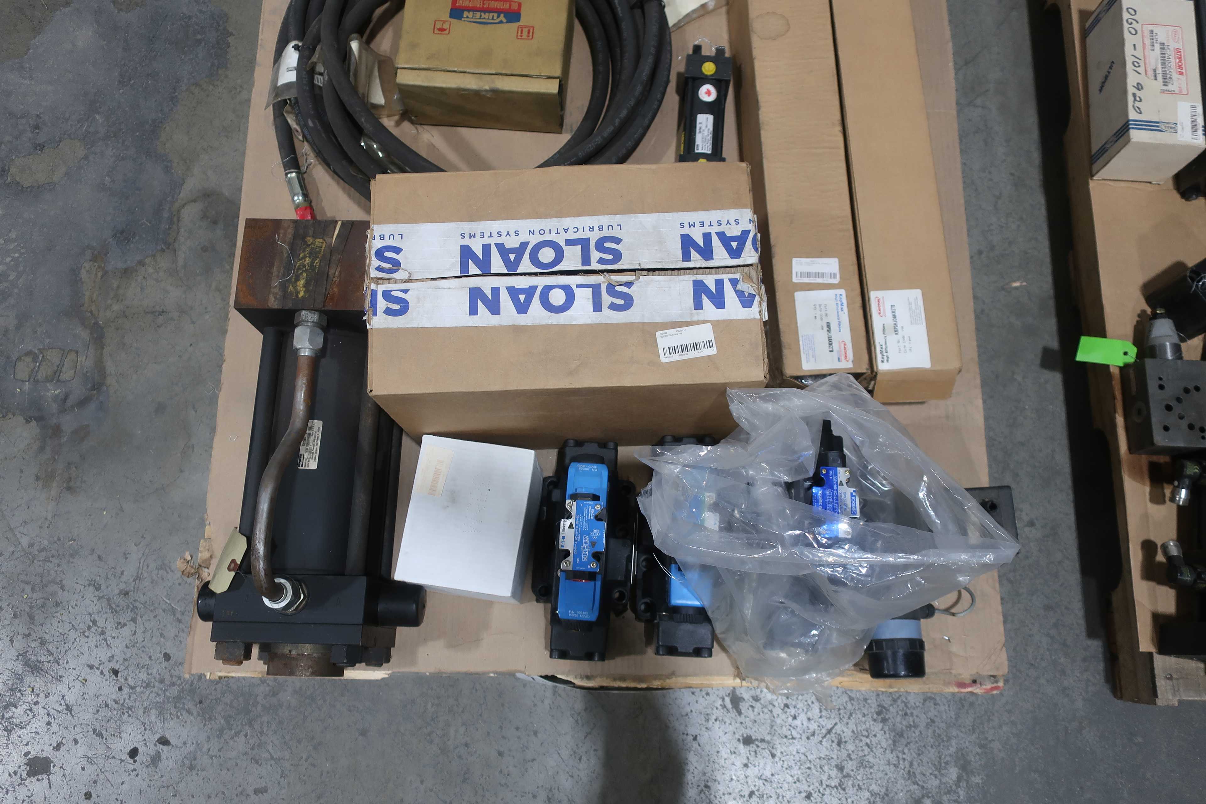 SKU 1742622 - 4 PALLETS OF ASSORTED HYDRAULIC REPLACEMENT PARTS - HYDRAULIC PARTS