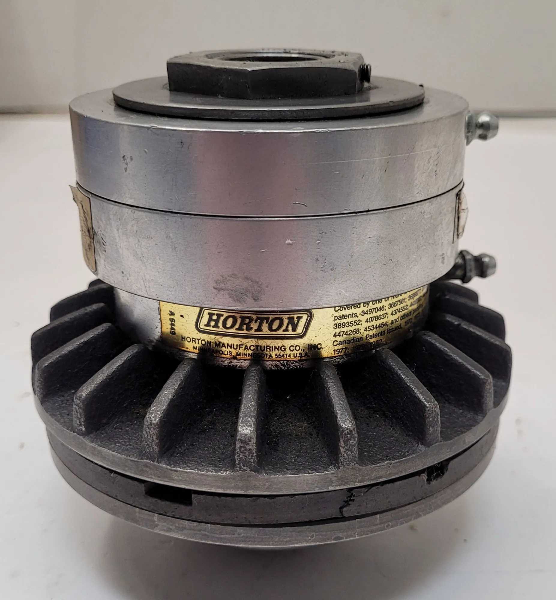 HORTON MANUFACTURING AIR CHAMP CLUTCH, 7/8" ID, 1-3/8" OD, 80 PSI, 1800 RPM, 4.75" H, 4.5" D - MACHINE TOOLING