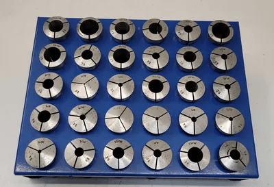 HARDINGE 5C COLLET SET - SET OF 30 VARIOUS SIZES (INCH) - MACHINE TOOLING