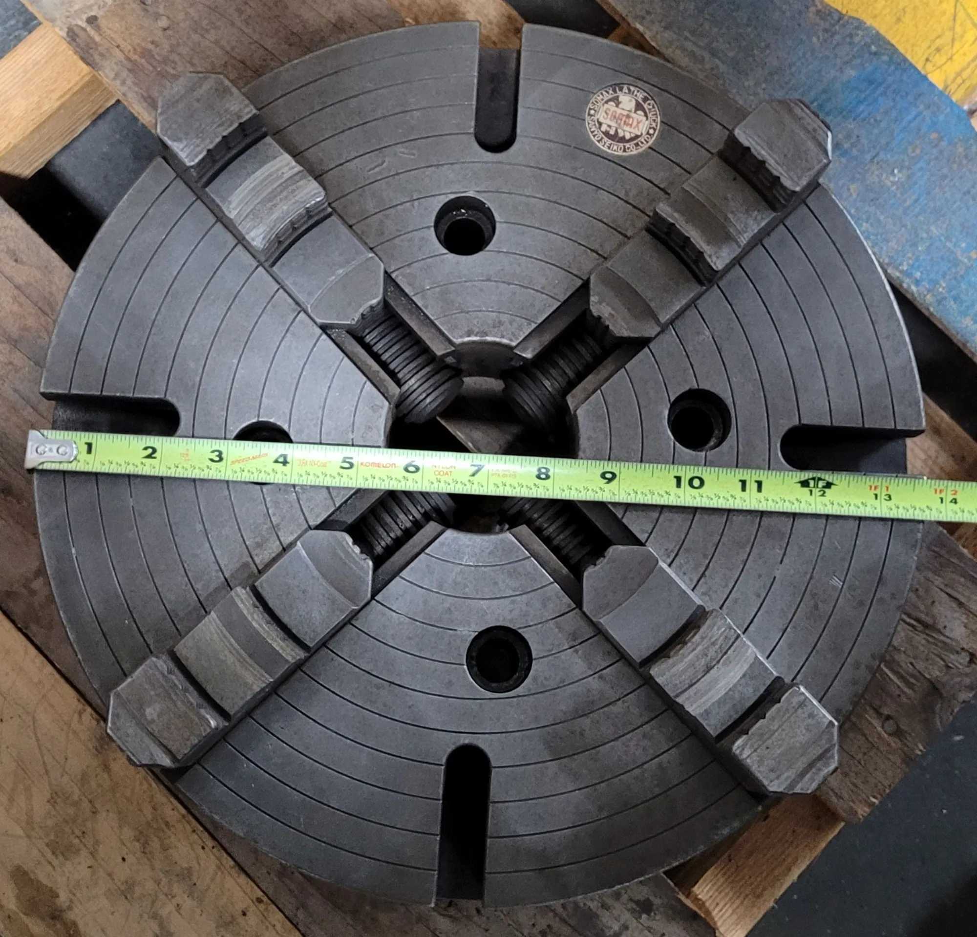 SANYO SEIKO CO. SOMAX LATHE CHUCK 13-3/4” 4 JAW - MACHINE TOOLING