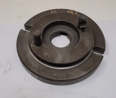 LATHE CHUCK ADAPTER BACK PLATE D1-6 MOUNT, 10" DIAMETER, 2-1/4" THRU HOLE - MACHINE TOOLING