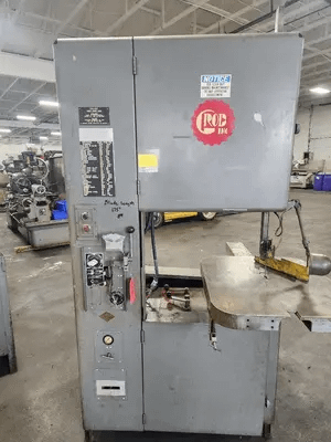 GROB 4V-24 BAND SAW W/ 24'' THROAT DEPTH, BUILT-IN BLADE WELDER - VERTICAL BAND SAWS