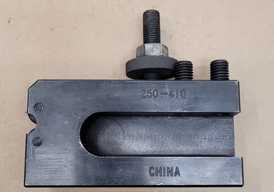 PHASE II 250-410 TOOL POST HOLDER FOR KNURLING TURNING & FACING (LATHE SWING 14-20'') - MACHINE TOOLING