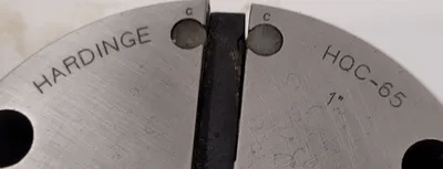 HARDINGE HQC-65 QUICK CHANGE COLLET, 1IN SIZE, 2.25” HEIGHT, NON-SERRATED - MACHINE TOOLING