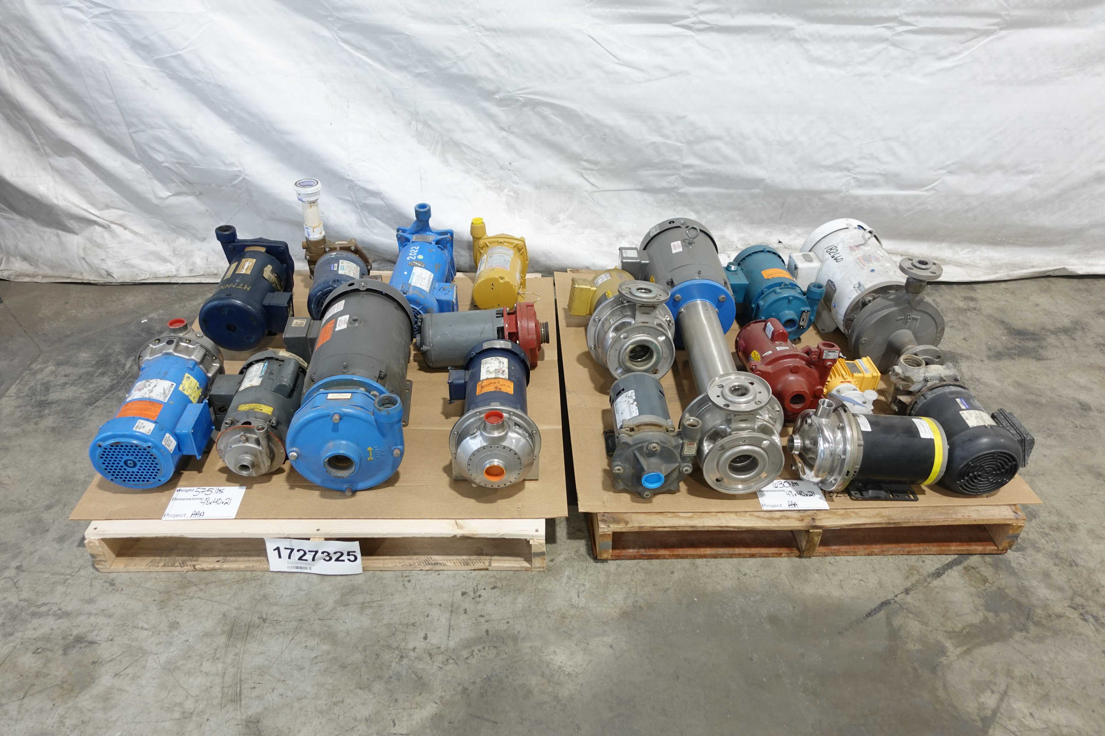 SKU 1727325 - 2 PALLETS OF ASSORTED CENTRIFUGAL PUMPS - CENTRIFUGAL PUMP