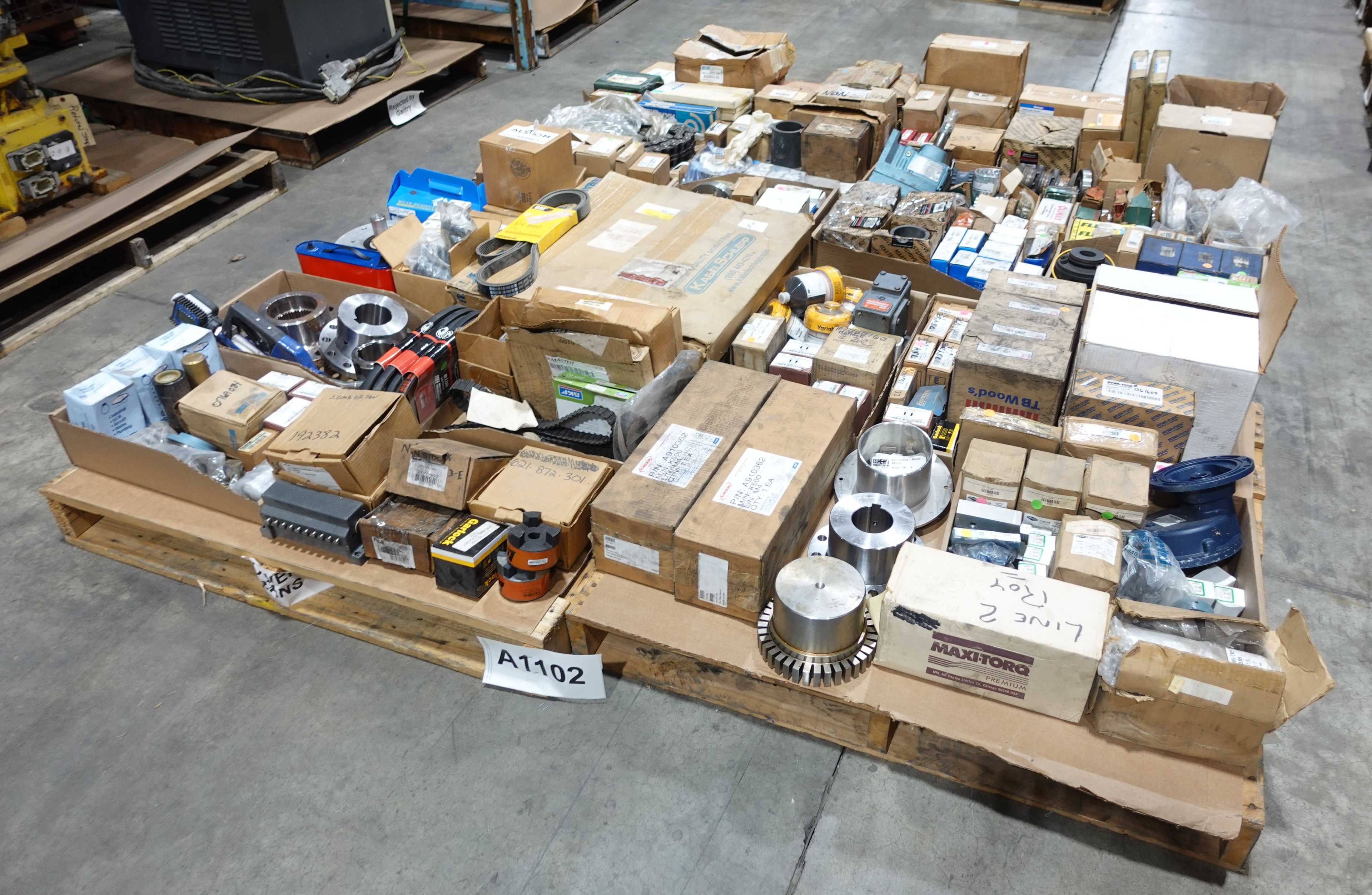 4 PALLETS OF ASSORTED POWER TRANSMISSION - POWER TRANSMISSION