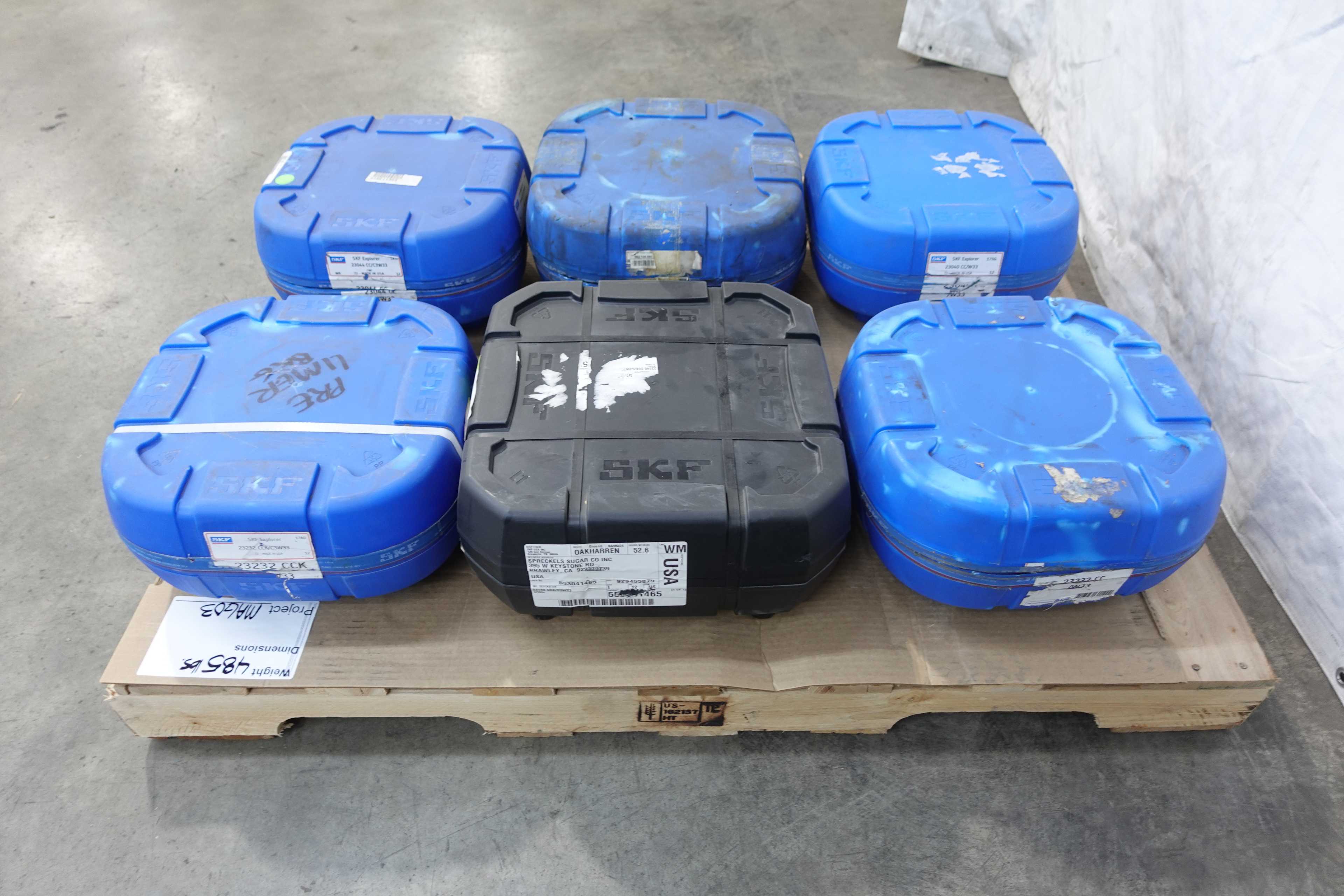 SKU 1739365 - LOT OF 6 ASSORTED SKF ROLLER BEARINGS - BEARINGS