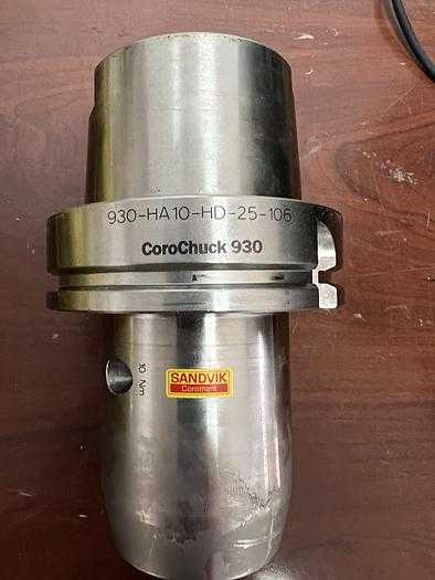 COROCHUCK 930-HA10-HD-25-106, SANDVIK COROMANT, HSK 100, 25MM BORE, <4ΜM RUN-OUT, THROUGH-COOLANT. - TOOLHOLDING