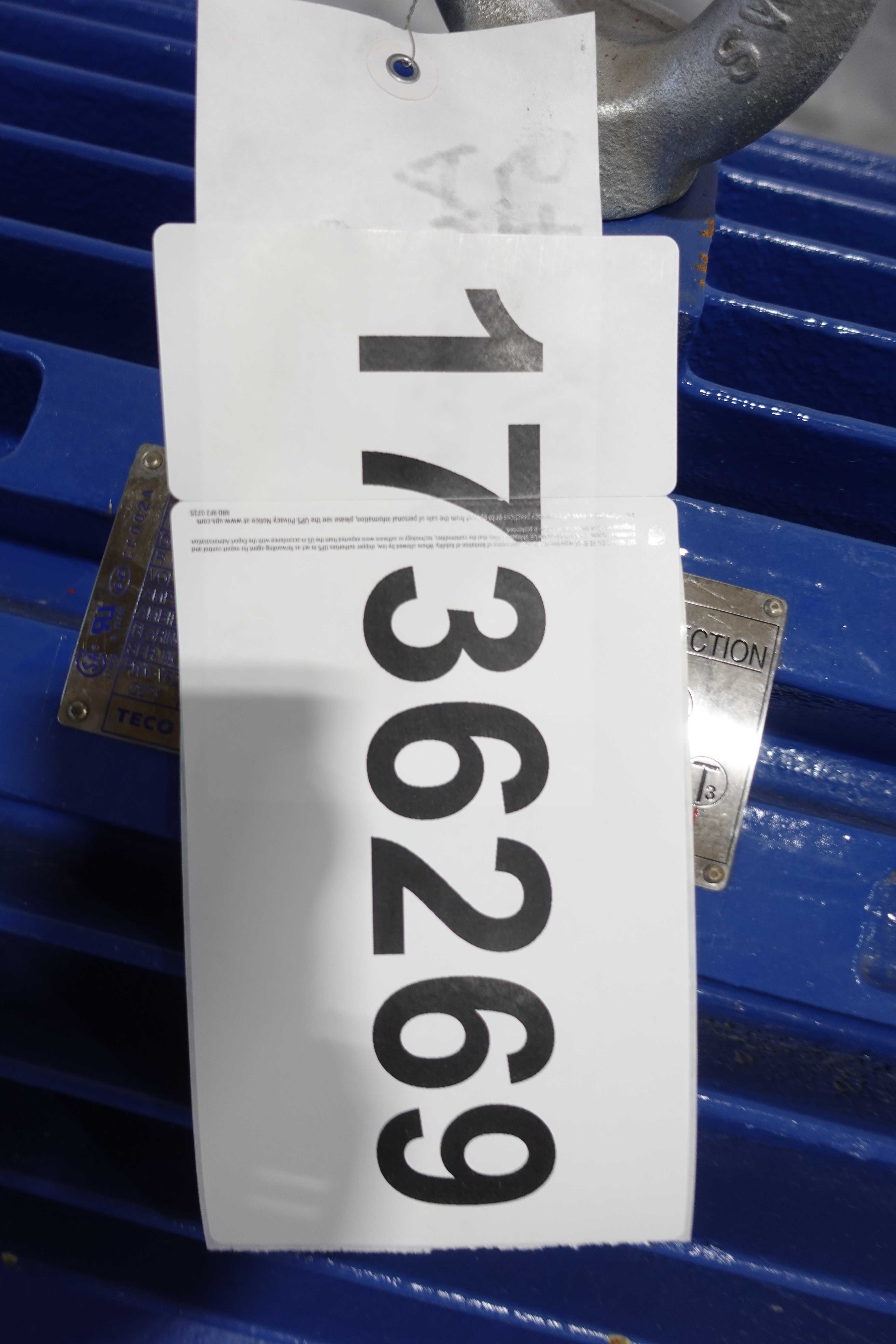 SKU 1736269 - TECO WESTINGHOUSE APH25025-841M, 250 HP, 3 PH, 575V, 3575 RPM, FR. 449TS - AC MOTOR
