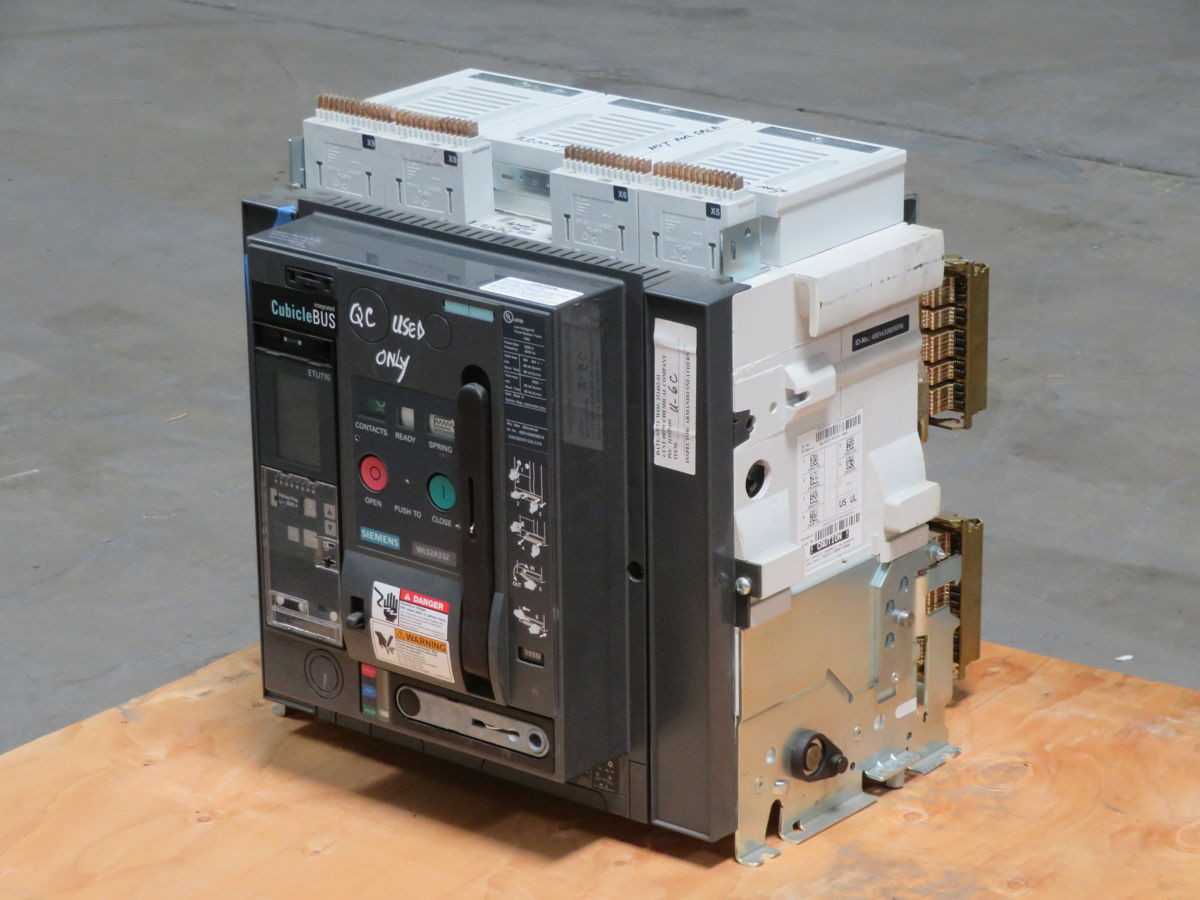 SIEMENS WLS2A332 CIRCUIT BREAKER, 3P, 3200A CONT. CURRENT, 635V OP. VOLTAGE, 65KA IC - CIRCUIT BREAKERS